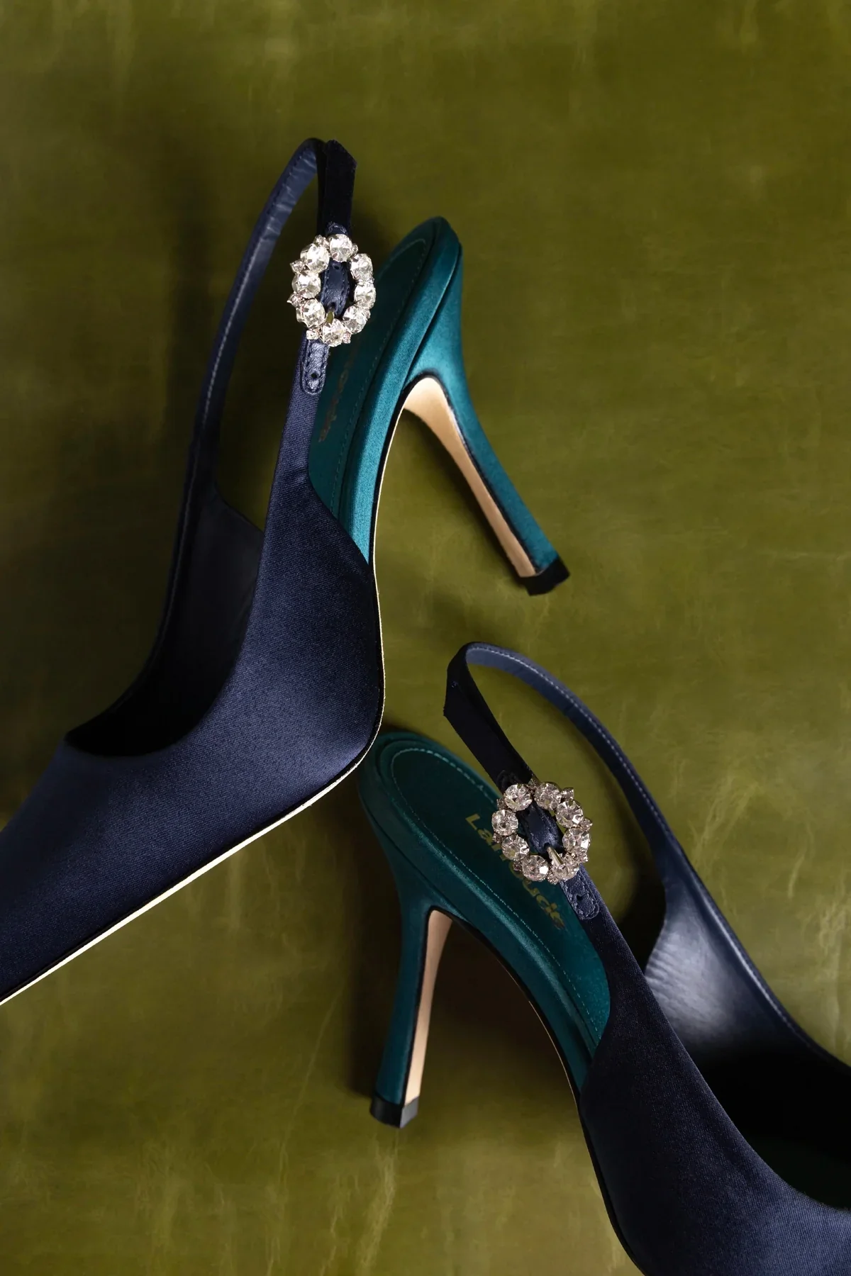 Slingback Carine Cetim Azul - Image 6