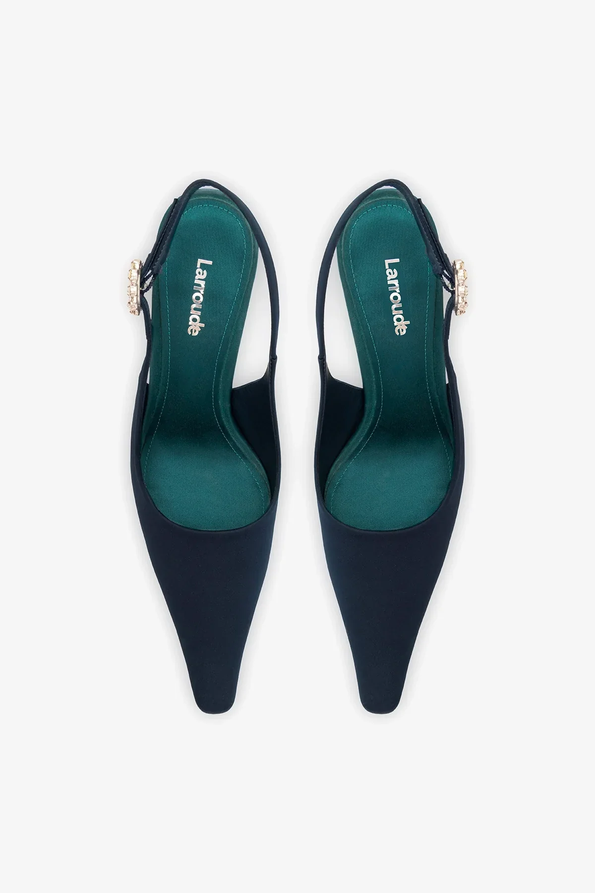 Slingback Carine Cetim Azul - Image 7