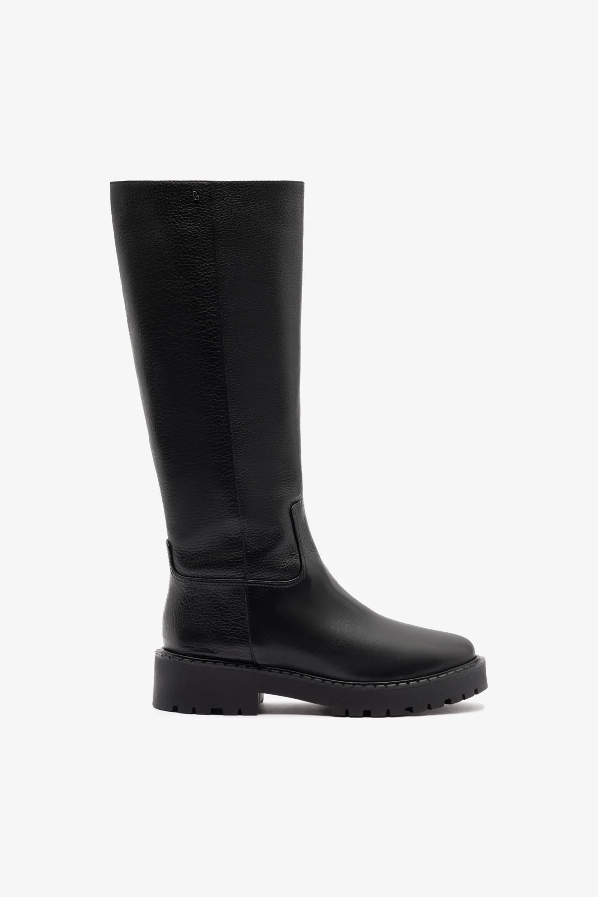 Bota Tratorada Anne Couro Preto