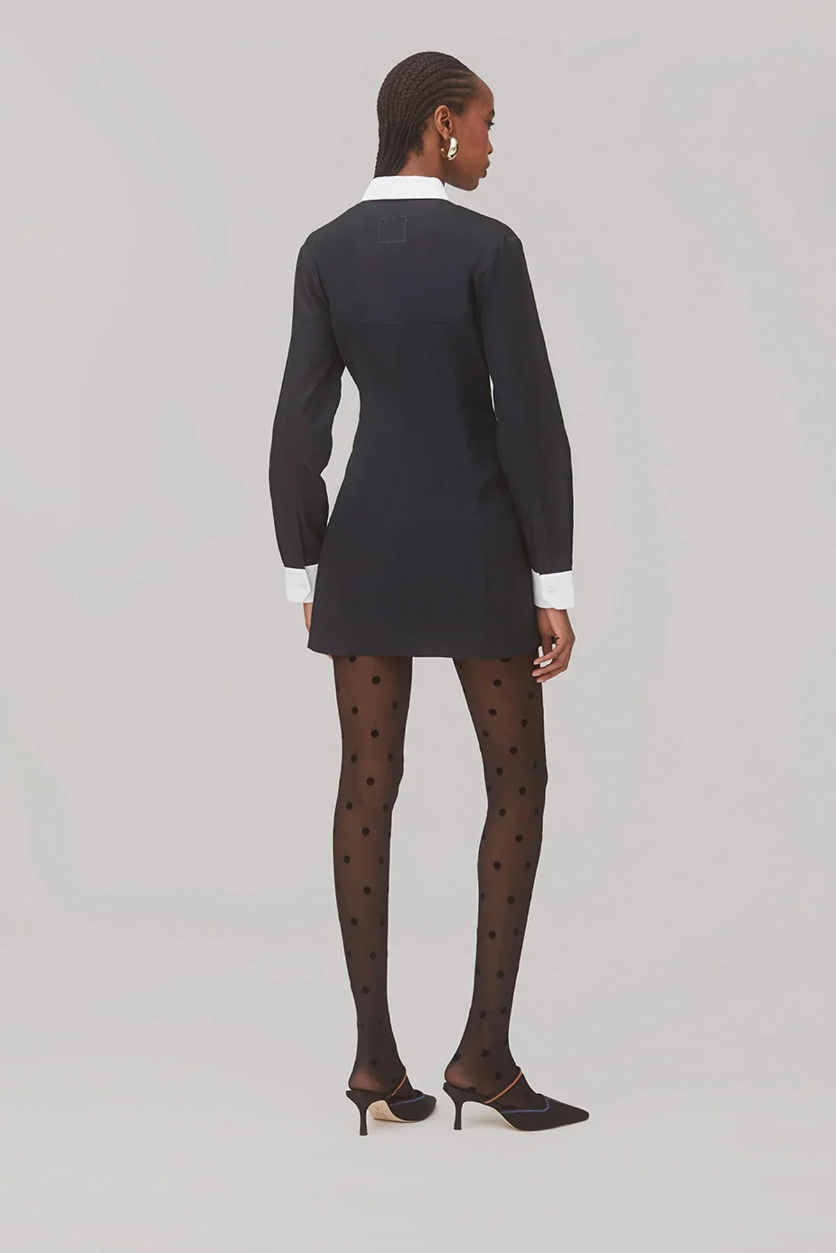 Vestido Bustiê Annie Algodão Preto e Branco - Image 3