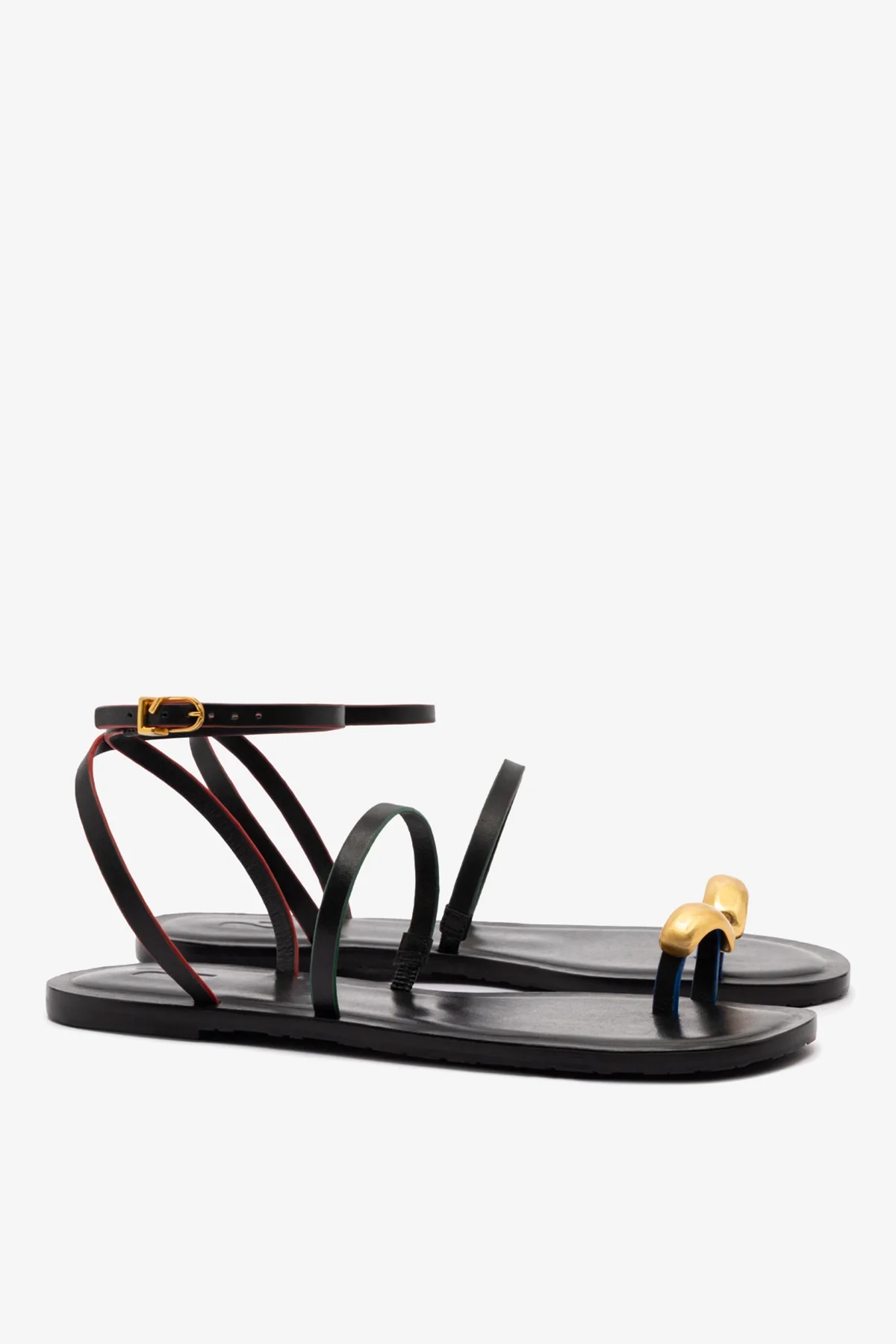 Flat Biarritz Couro Preto - Image 3