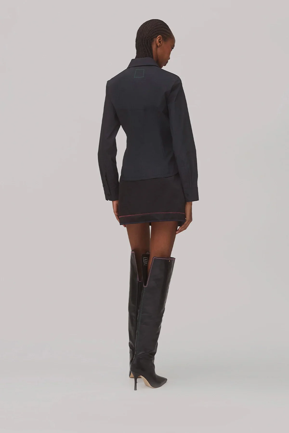 Camisa Bustiê Eva Algodão Preto - Image 3