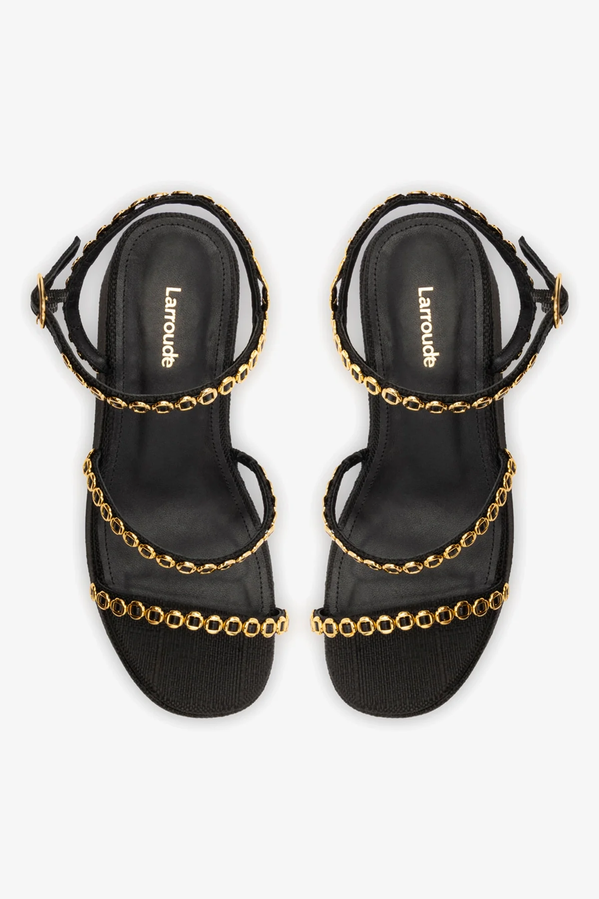 Flatform Gio Milanina Ráfia Preto - Image 7
