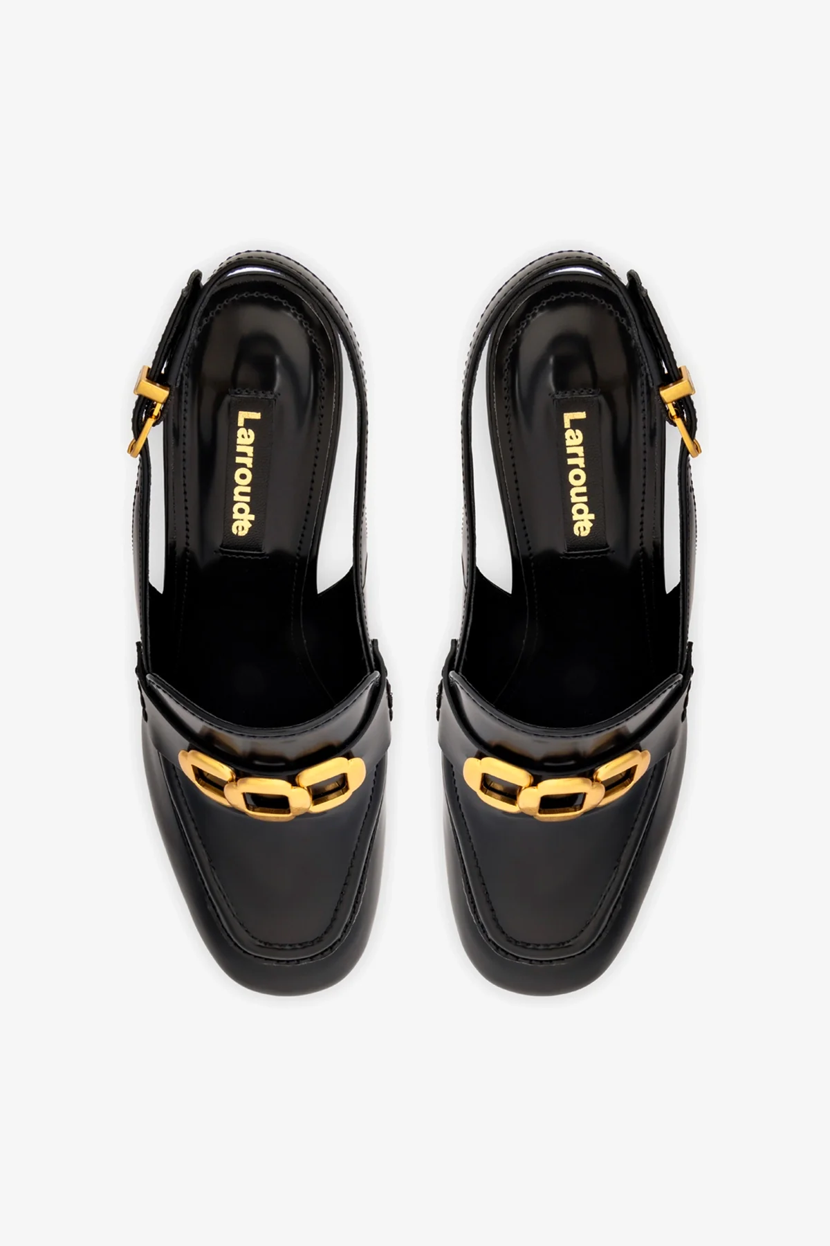 Slingback Plataforma Harrington Hi Couro Preto - Image 7