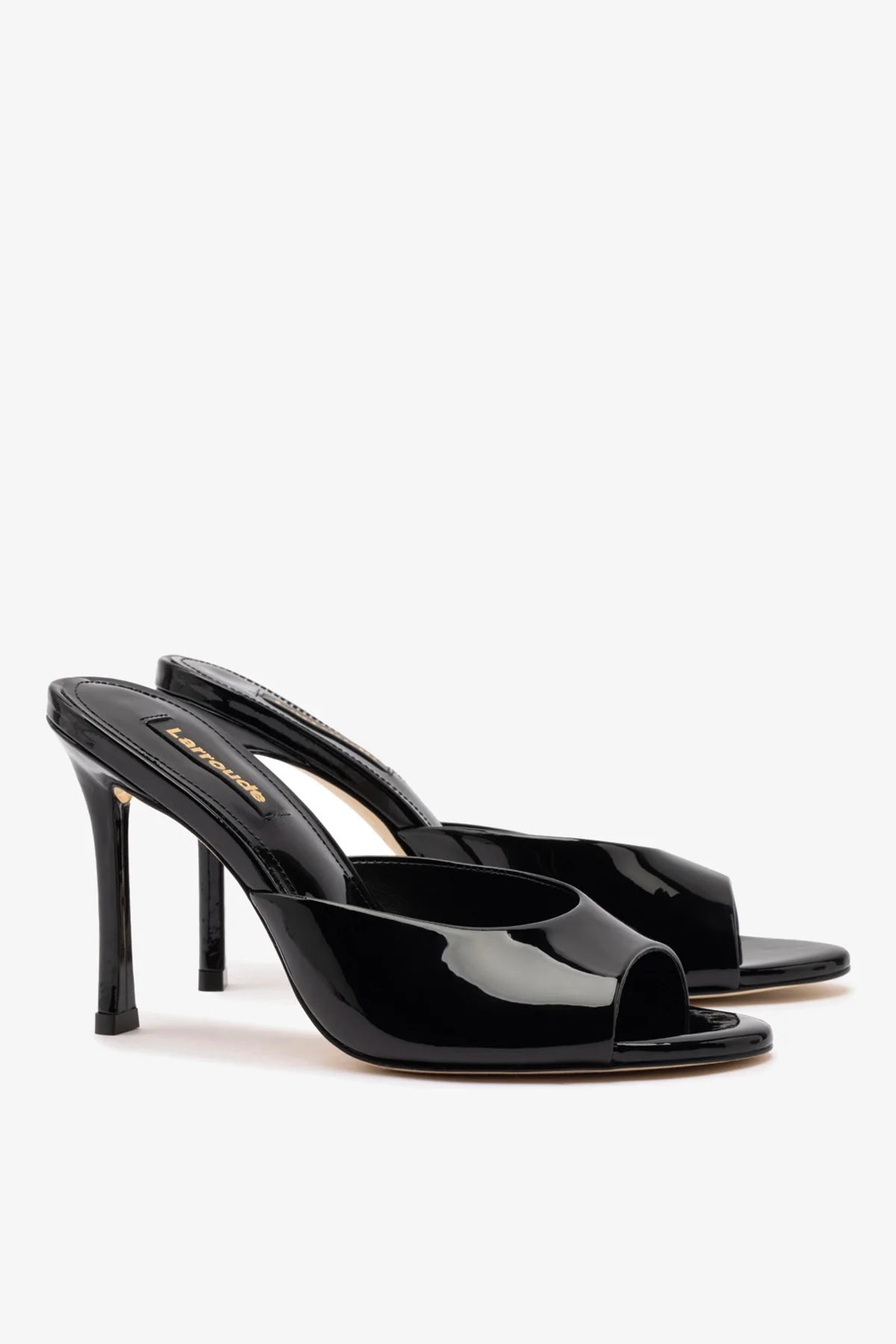Mule Jasmine Hi Couro Verniz Preto - Image 3