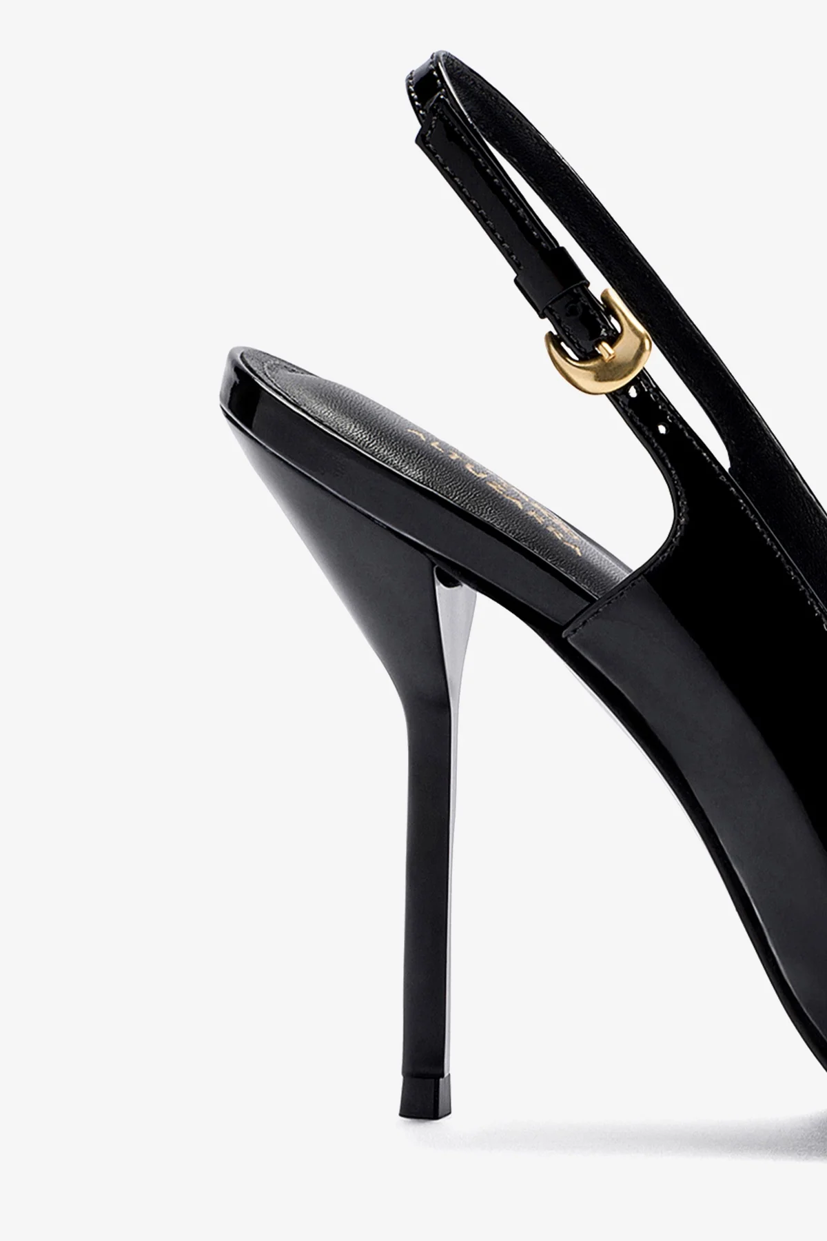 Larroudé x Altuzarra: Slingback Couro Verniz Preto - Image 4
