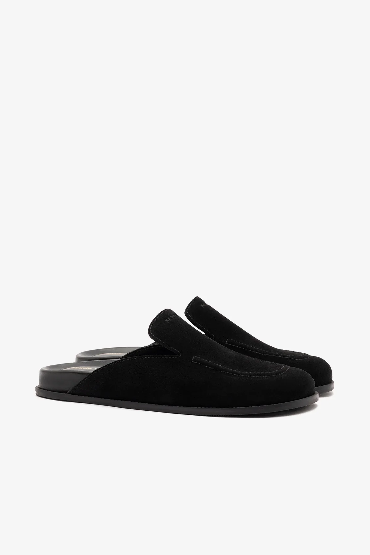 Larroudé x Parke: Mule Clog Camurça Preto - Image 3