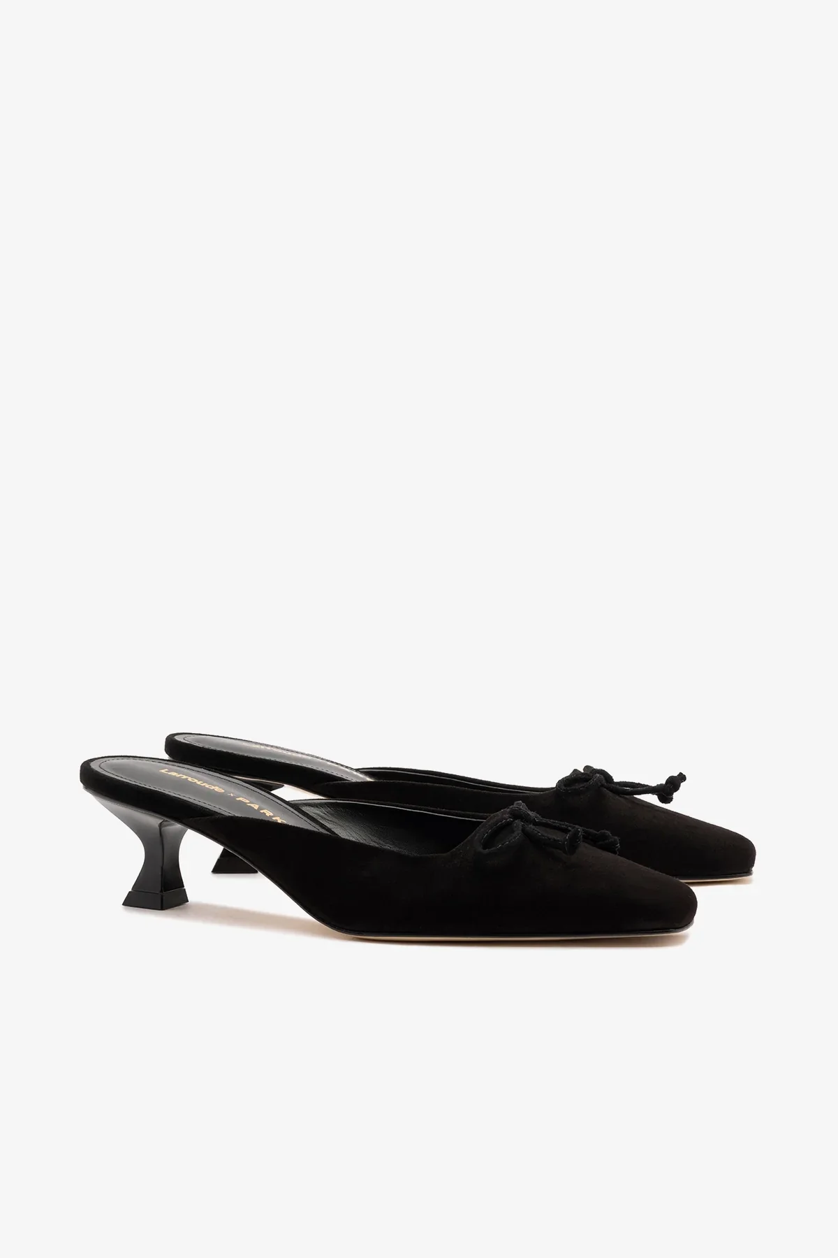 Larroudé x Parke: Mule Camurça Preto - Image 3