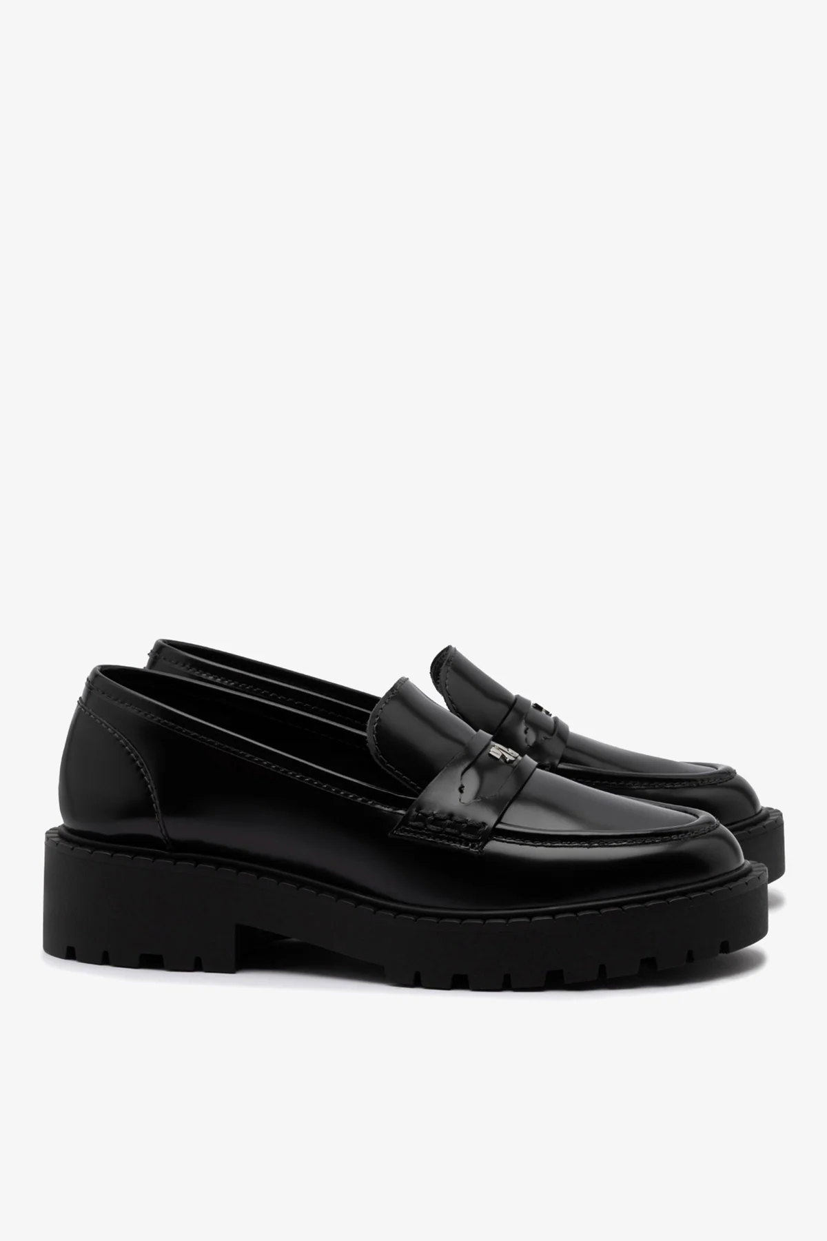 Mocassim Tratorado Suki Couro Preto - Image 3