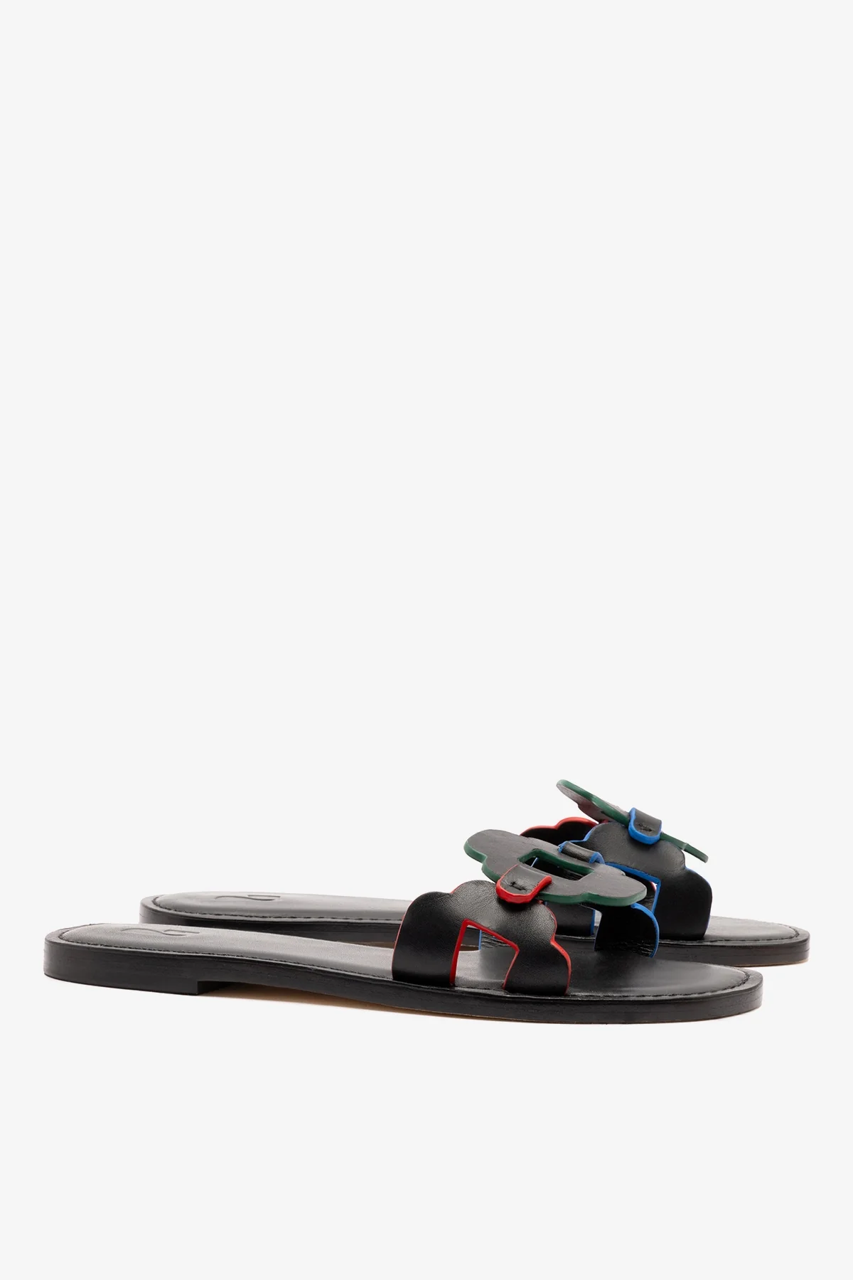 Flat Margherita Couro Preto - Image 3