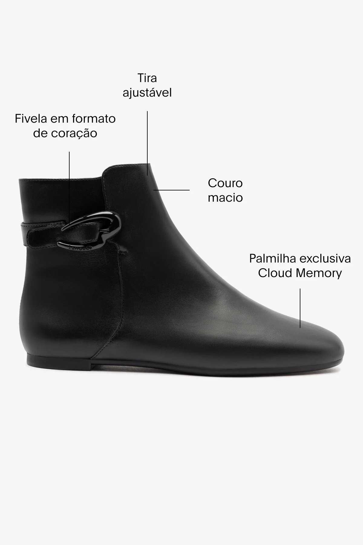 Bota Verona Mini Couro Preto - Image 5