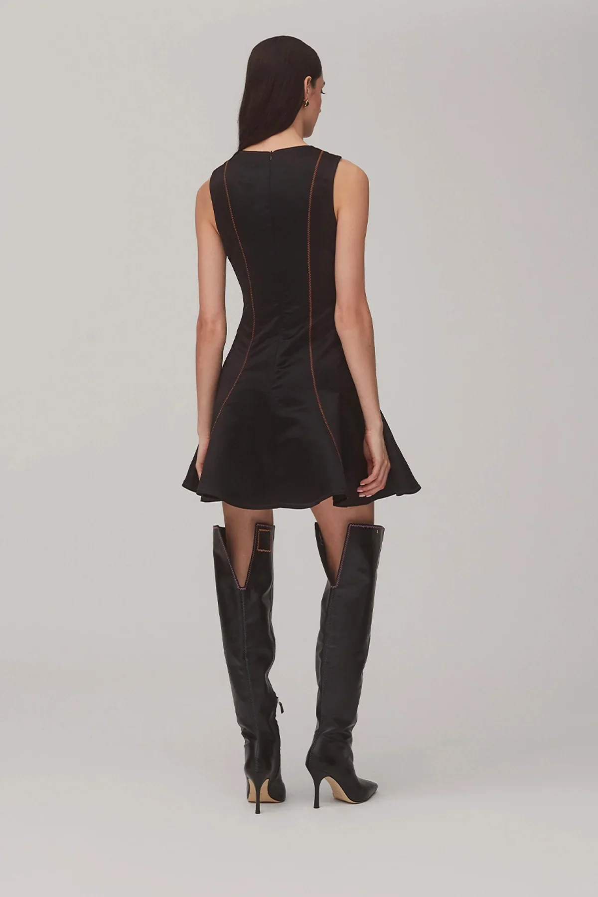 Vestido Sarah Cetim Preto - Image 2