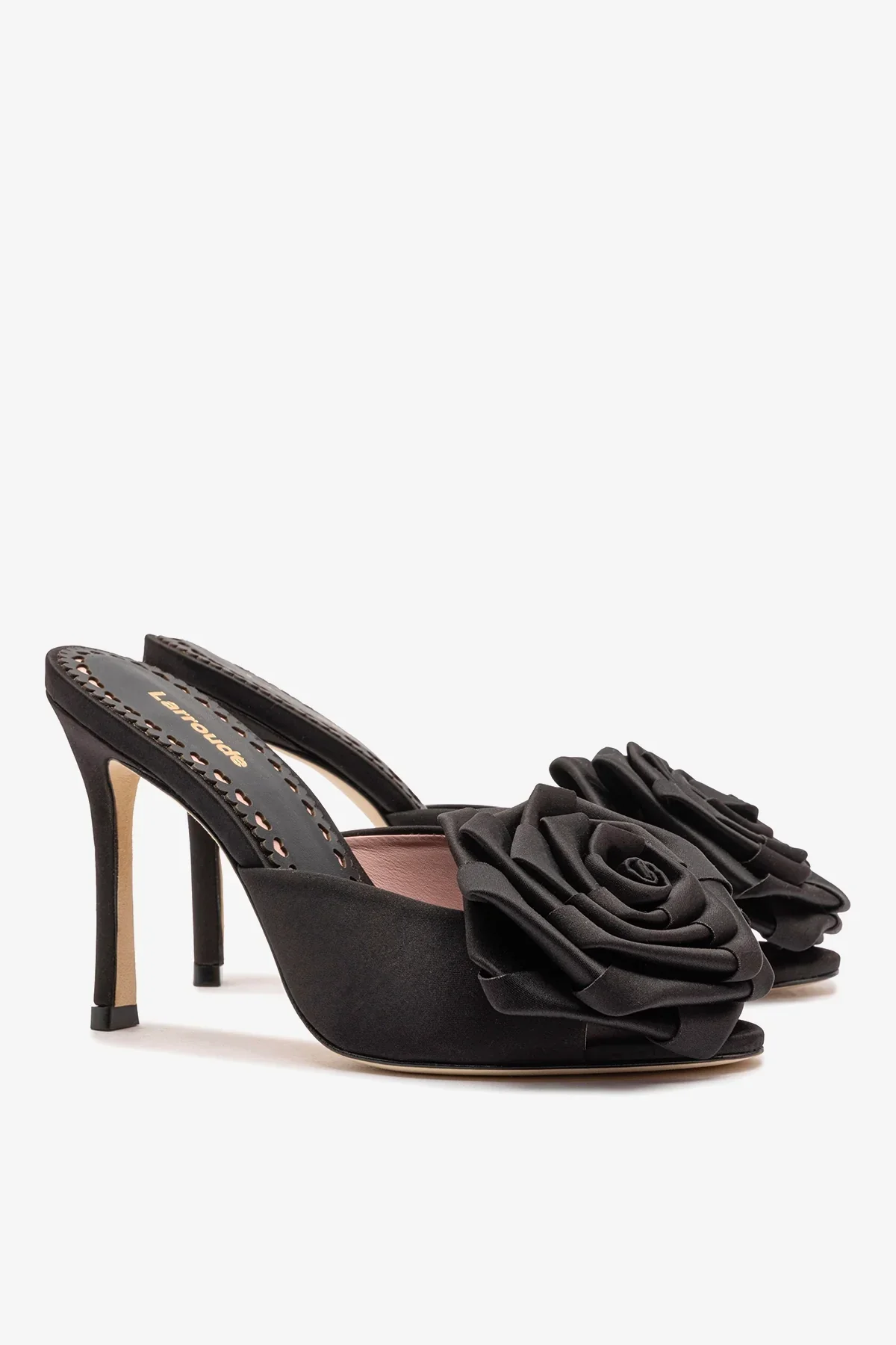 Mule Scarlet Cetim Preto - Image 3