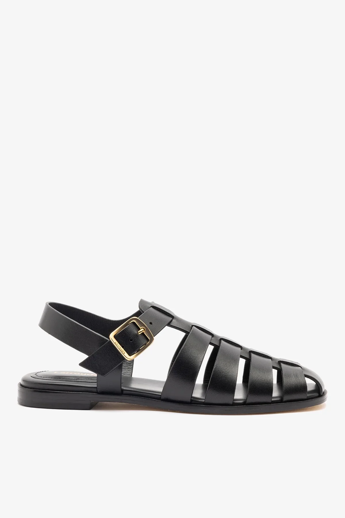 Sandália Flat Stevie Couro Preto