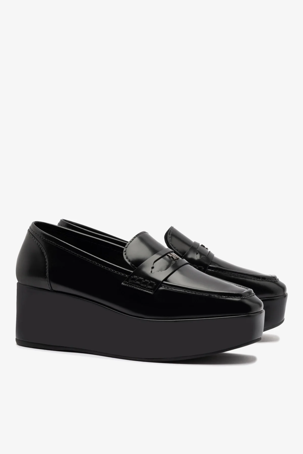Flatform Suki Couro Preto - Image 3