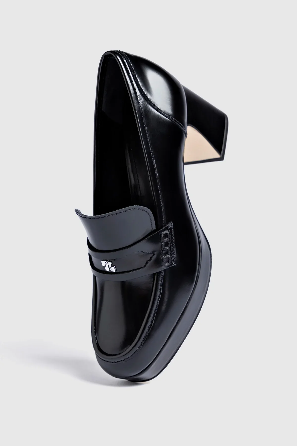 Mocassim Plataforma Suki Couro Preto - Image 6