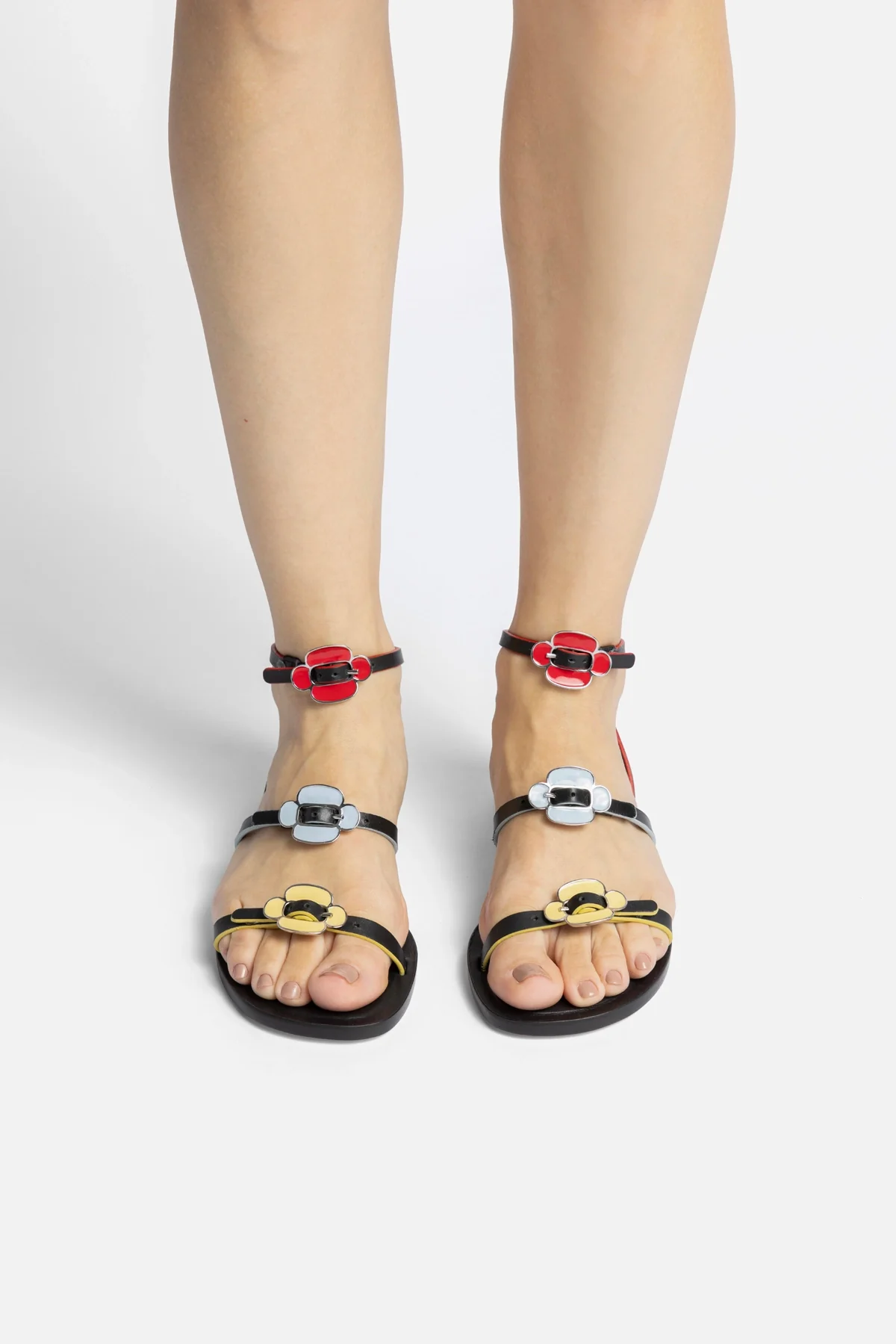 Sandália Flat Tinx Couro Preto - Image 6