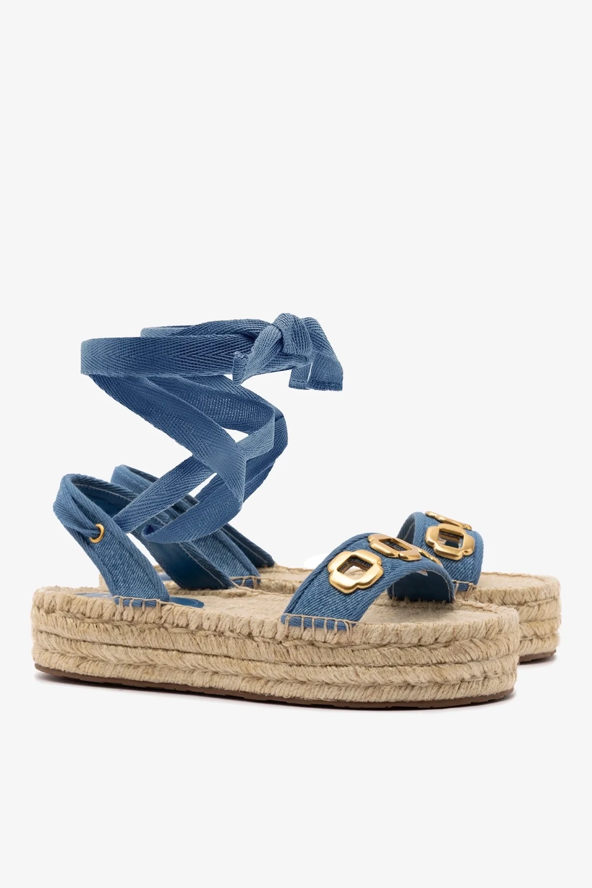 Flatform Espadrille Milan Jeans Azul - Image 3