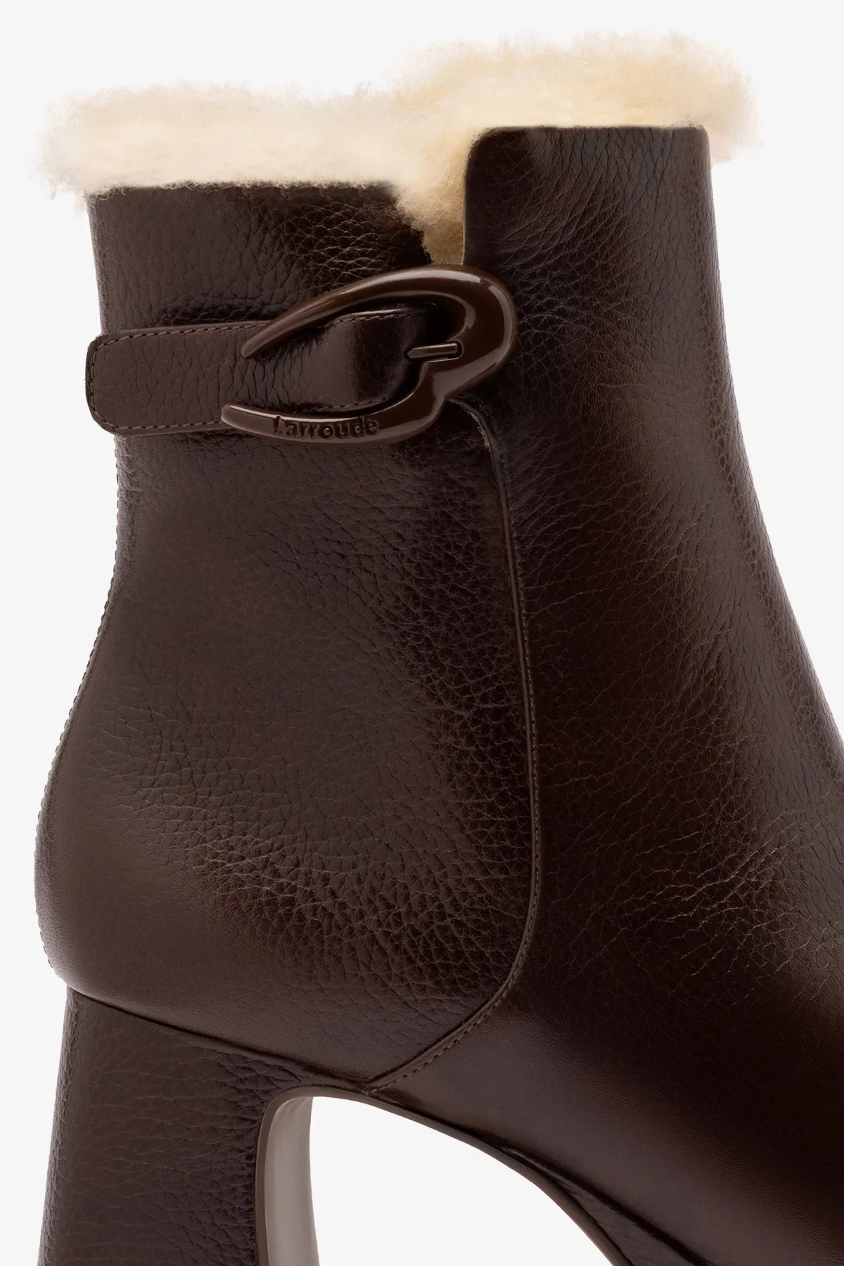 Bota Dolly Verona Low Couro Marrom e Lã Natural - Image 4