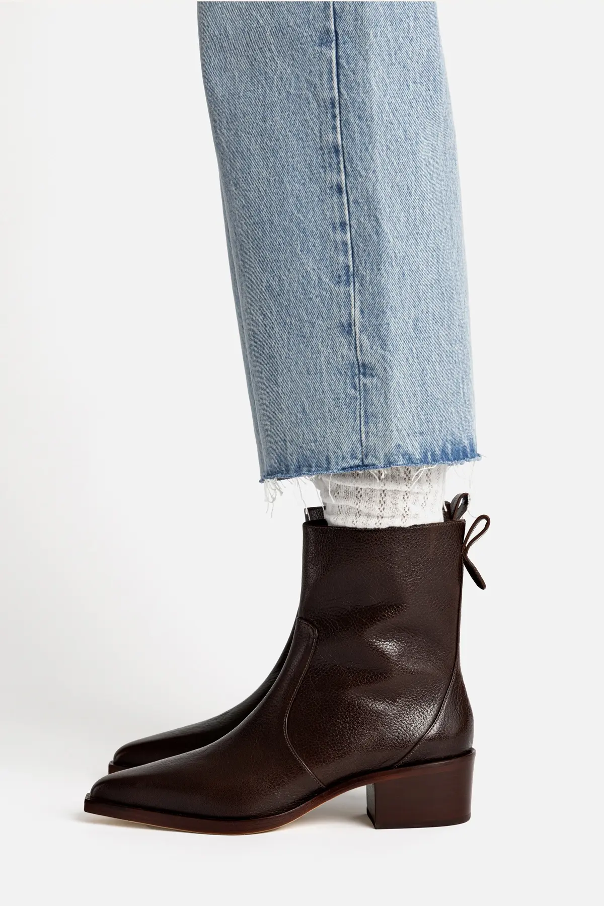 Bota Florencia Low Couro Marrom - Image 2