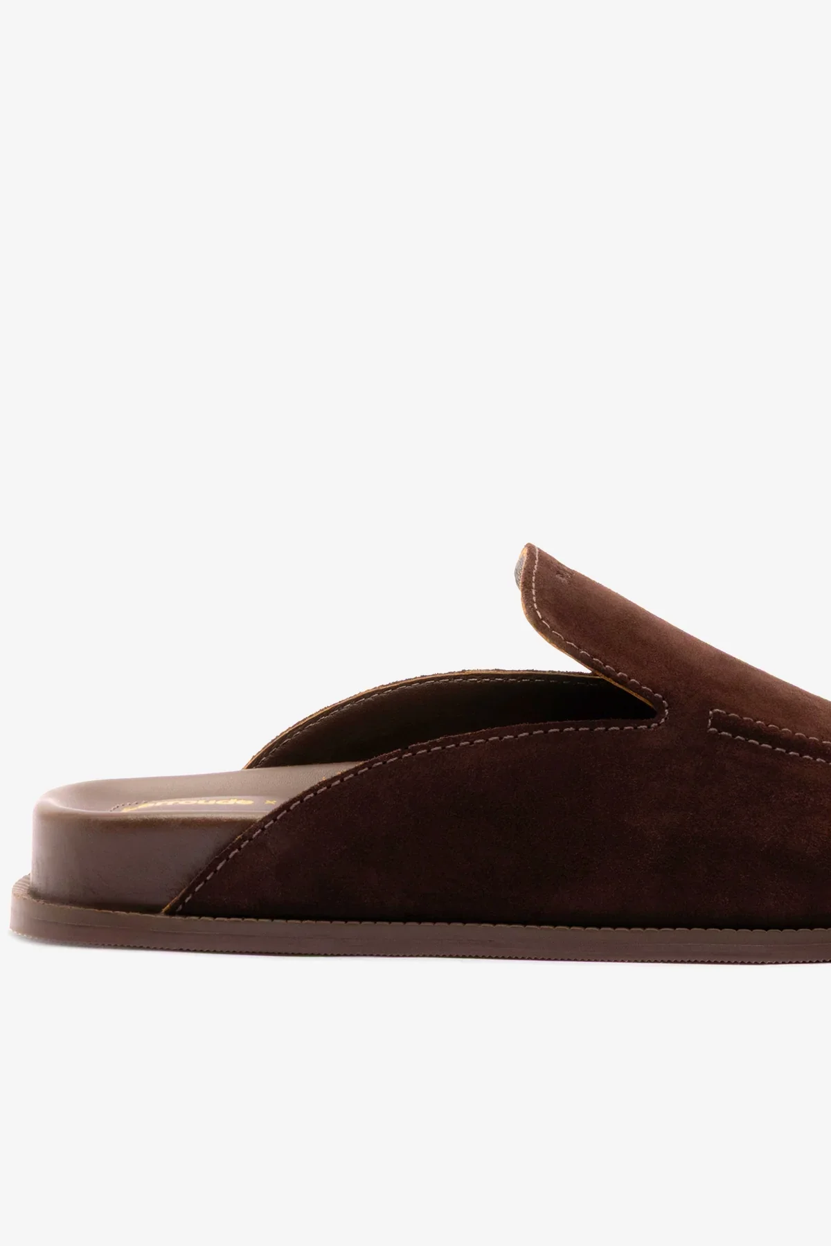 Larroudé x Parke: Mule Clog Camurça Marrom - Image 4