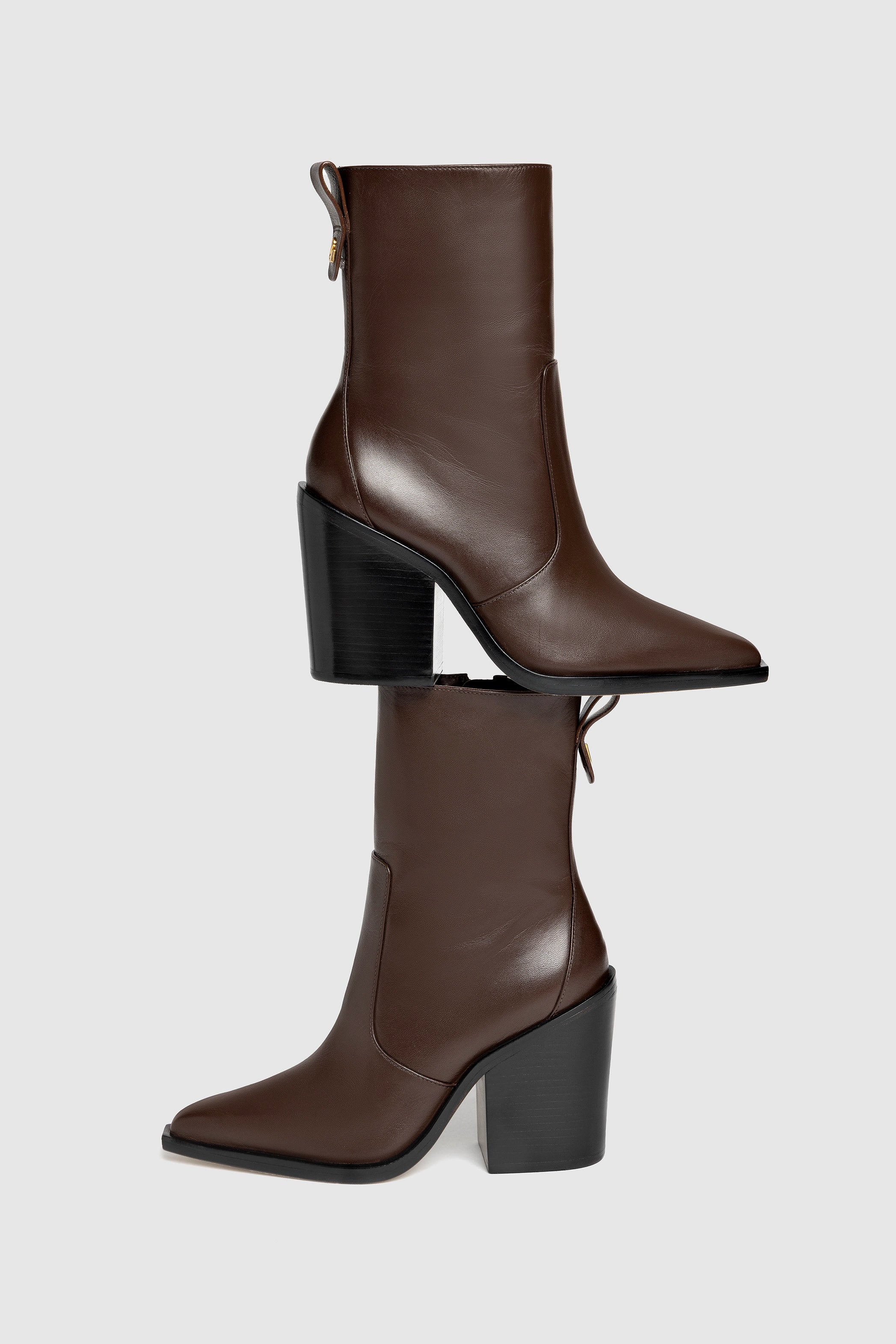 Bota Ricky Mini Couro Marrom - Image 6