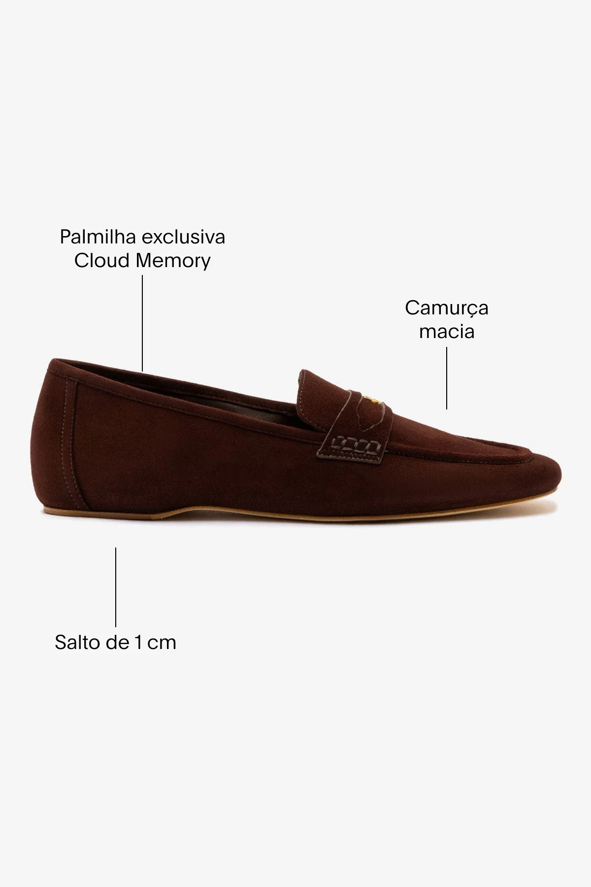 Mocassim Suki Camurça Marrom - Image 4