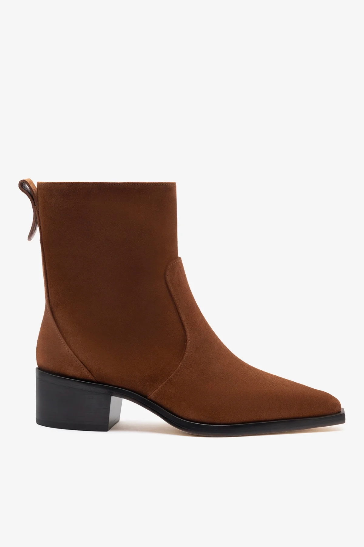 Bota Florencia Low Camurça Marrom