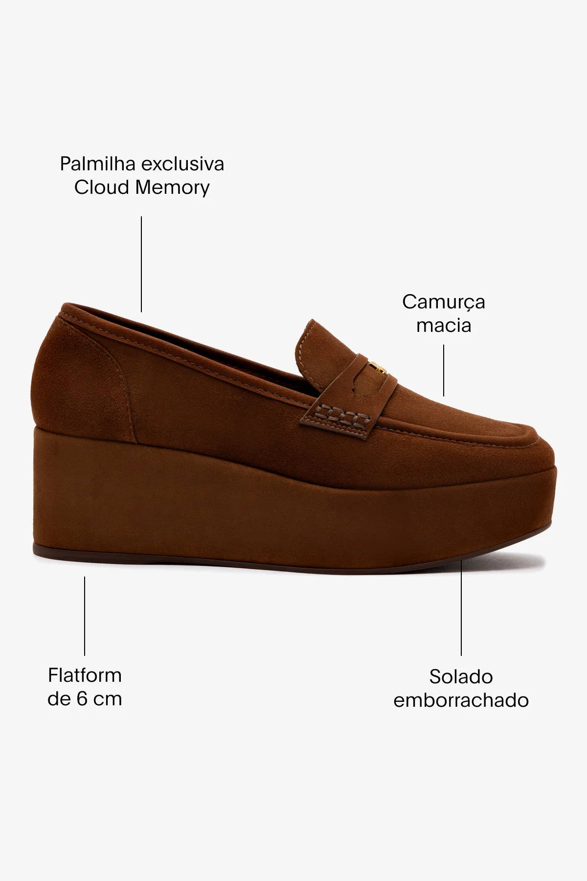 Flatform Suki Camurça Marrom - Image 5