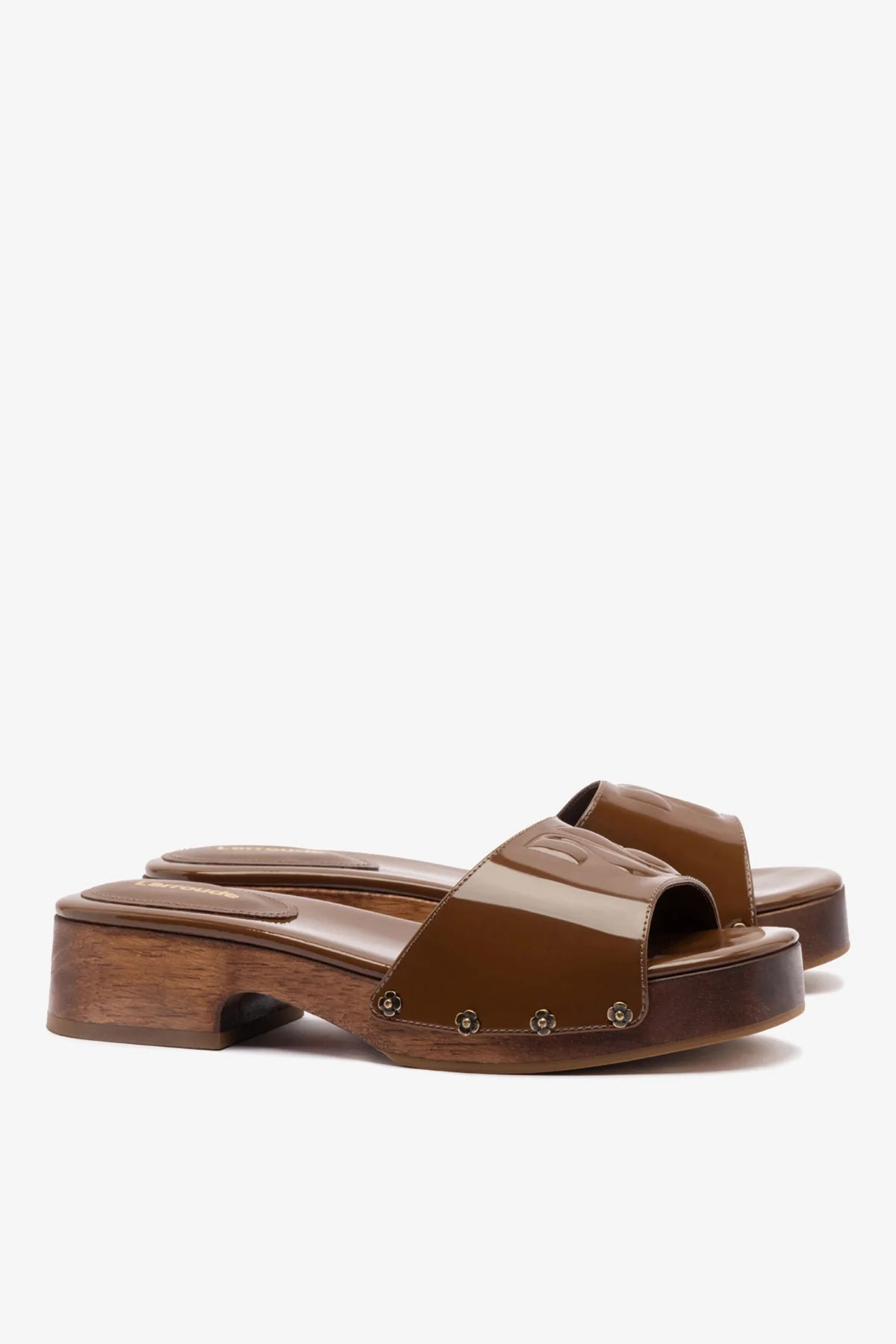 Mule Zuzi Couro Verniz Marrom - Image 3