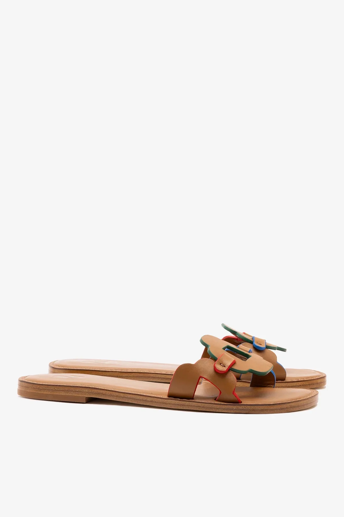 Flat Margherita Couro Caramelo - Image 3