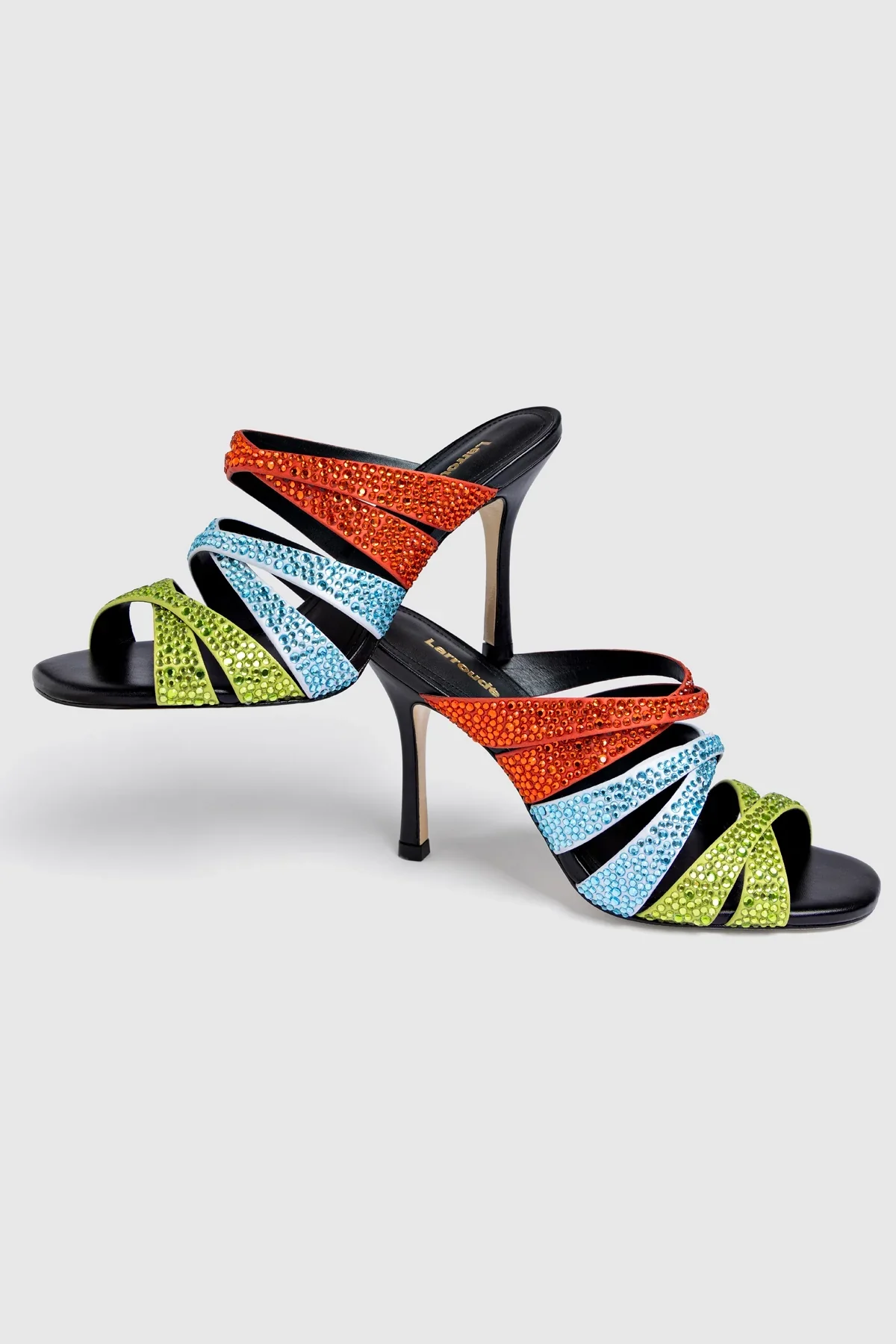 Mule Sophia Crystal Cetim Multicor - Image 6