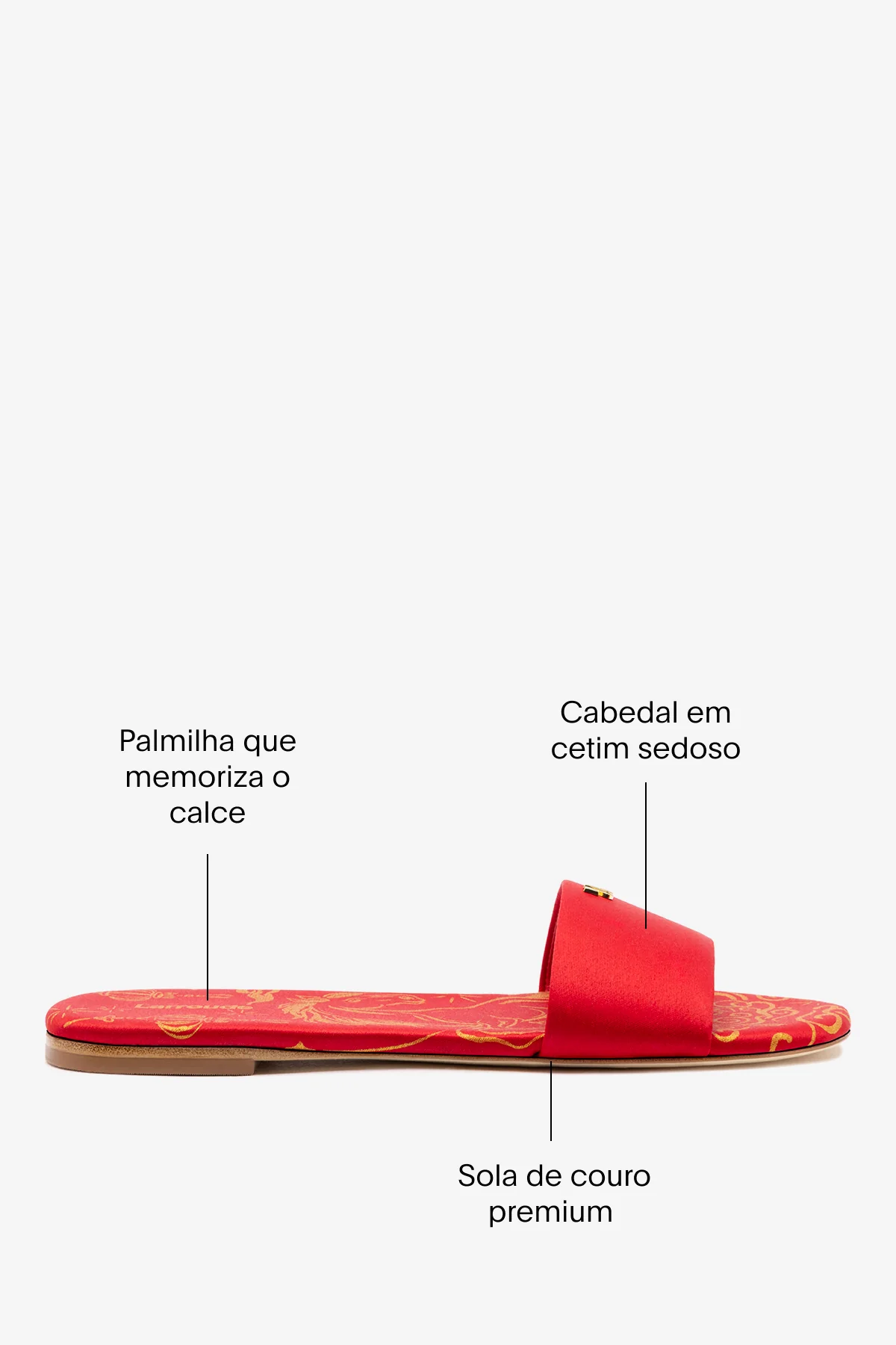 Flat Ivy Cetim Vermelho - Image 7