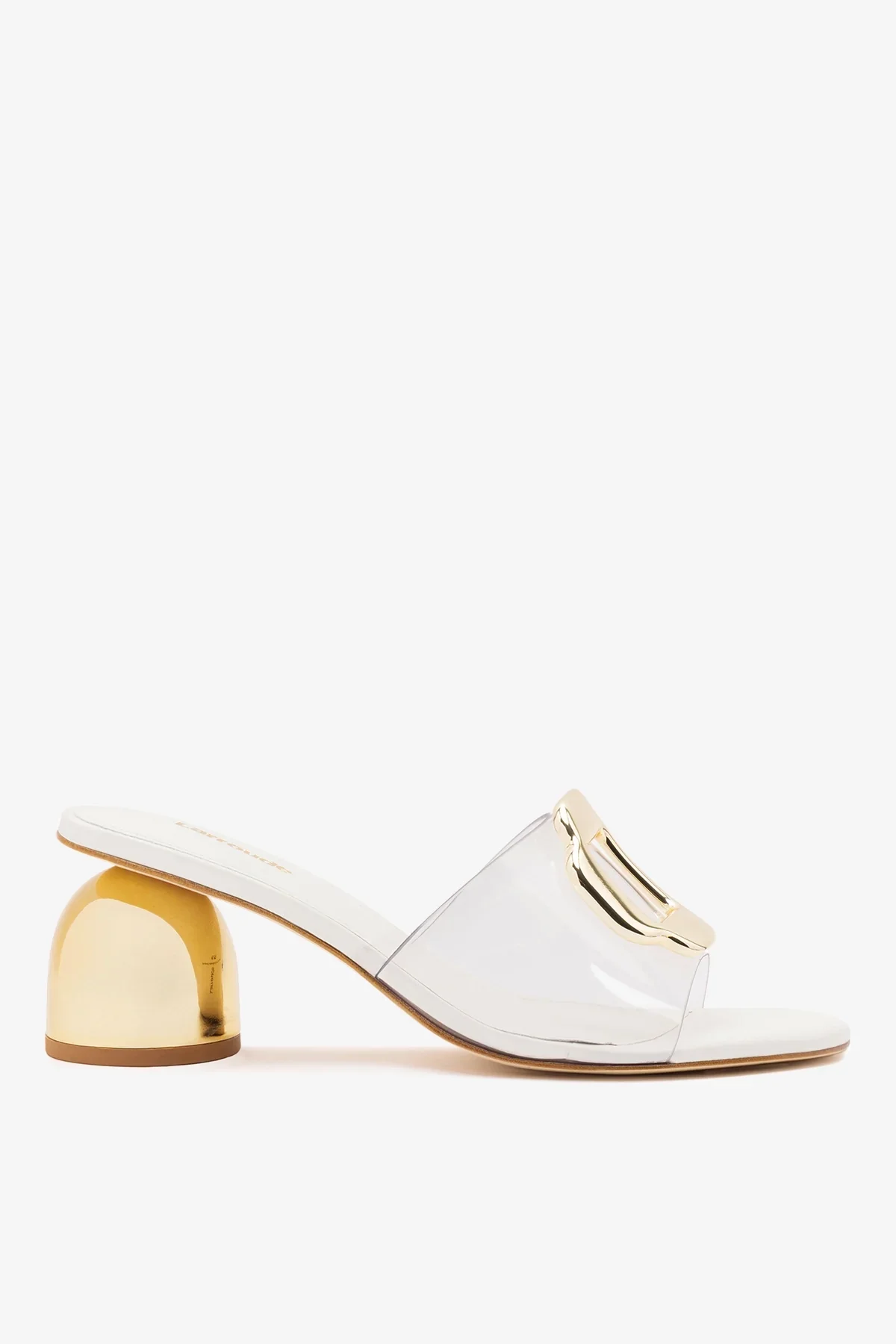 Mule Margherita Clear Couro Off White