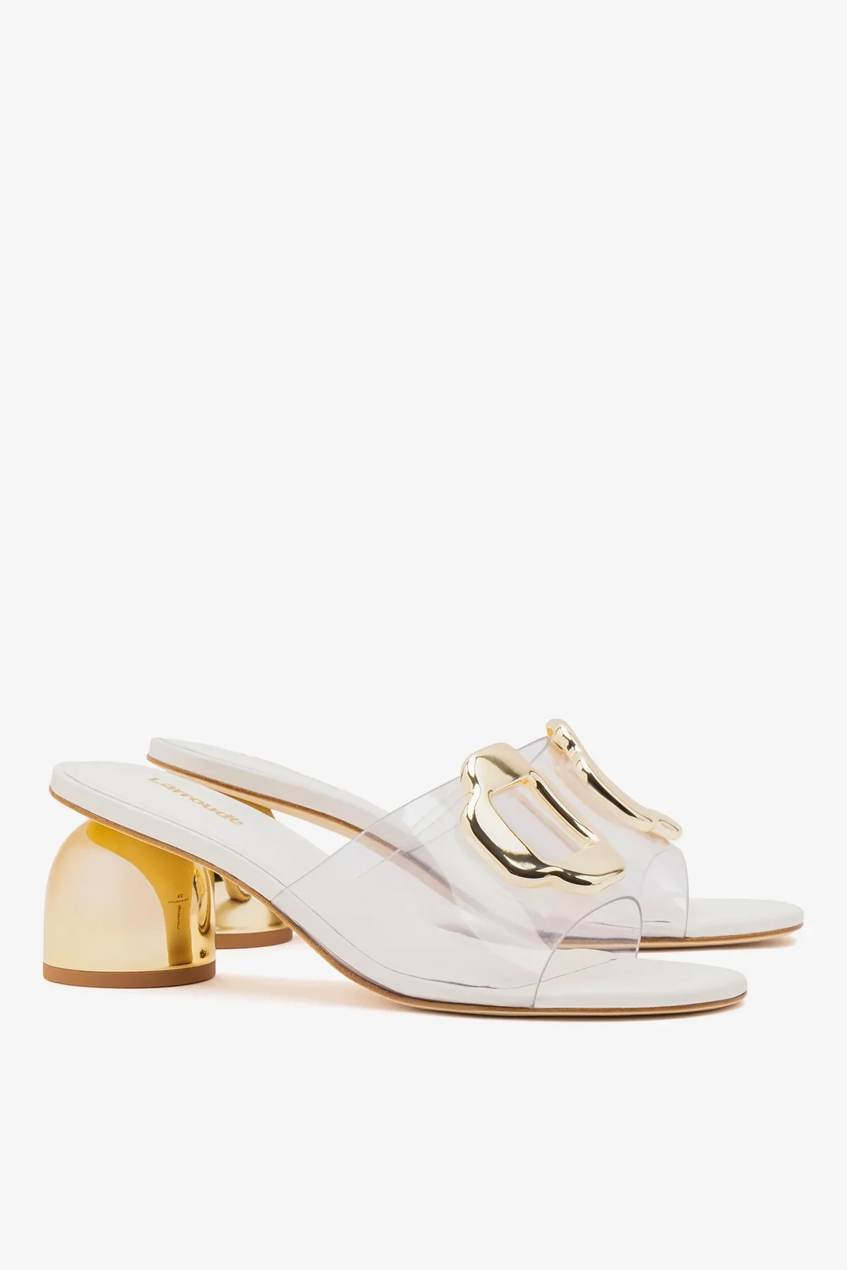 Mule Margherita Clear Couro Off White - Image 2