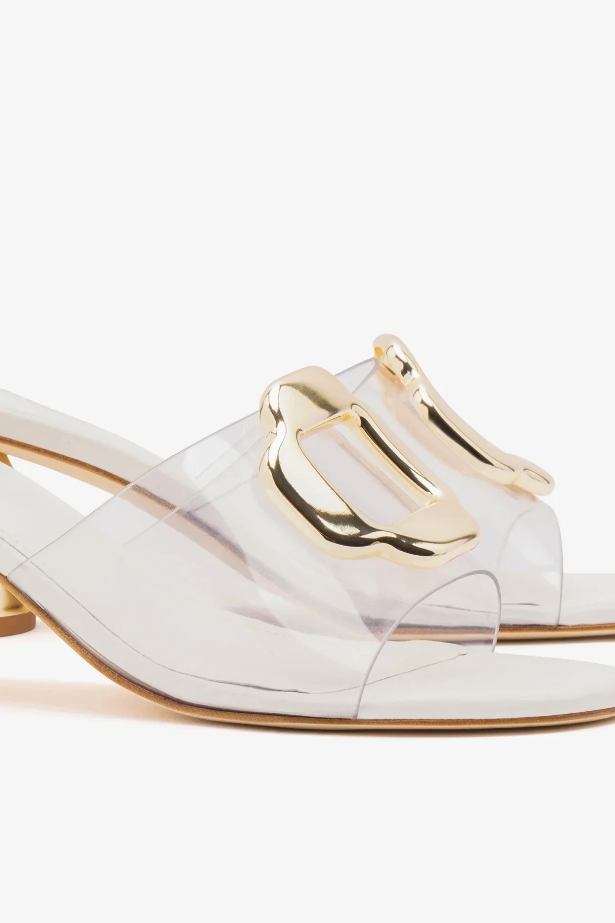 Mule Margherita Clear Couro Off White - Image 4