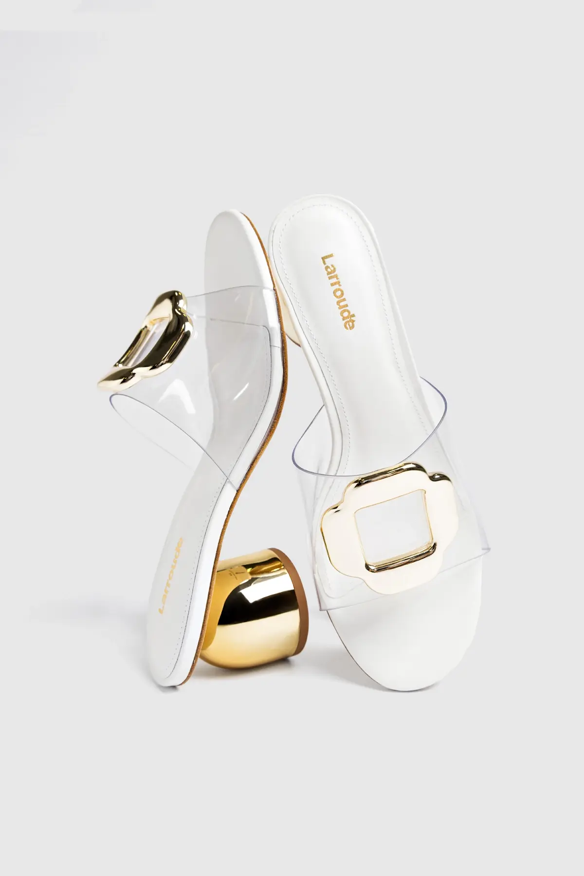 Mule Margherita Clear Couro Off White - Image 6