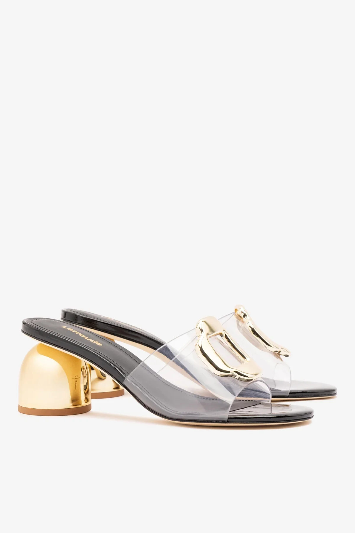 Mule Margherita Clear Couro Verniz Preto - Image 2