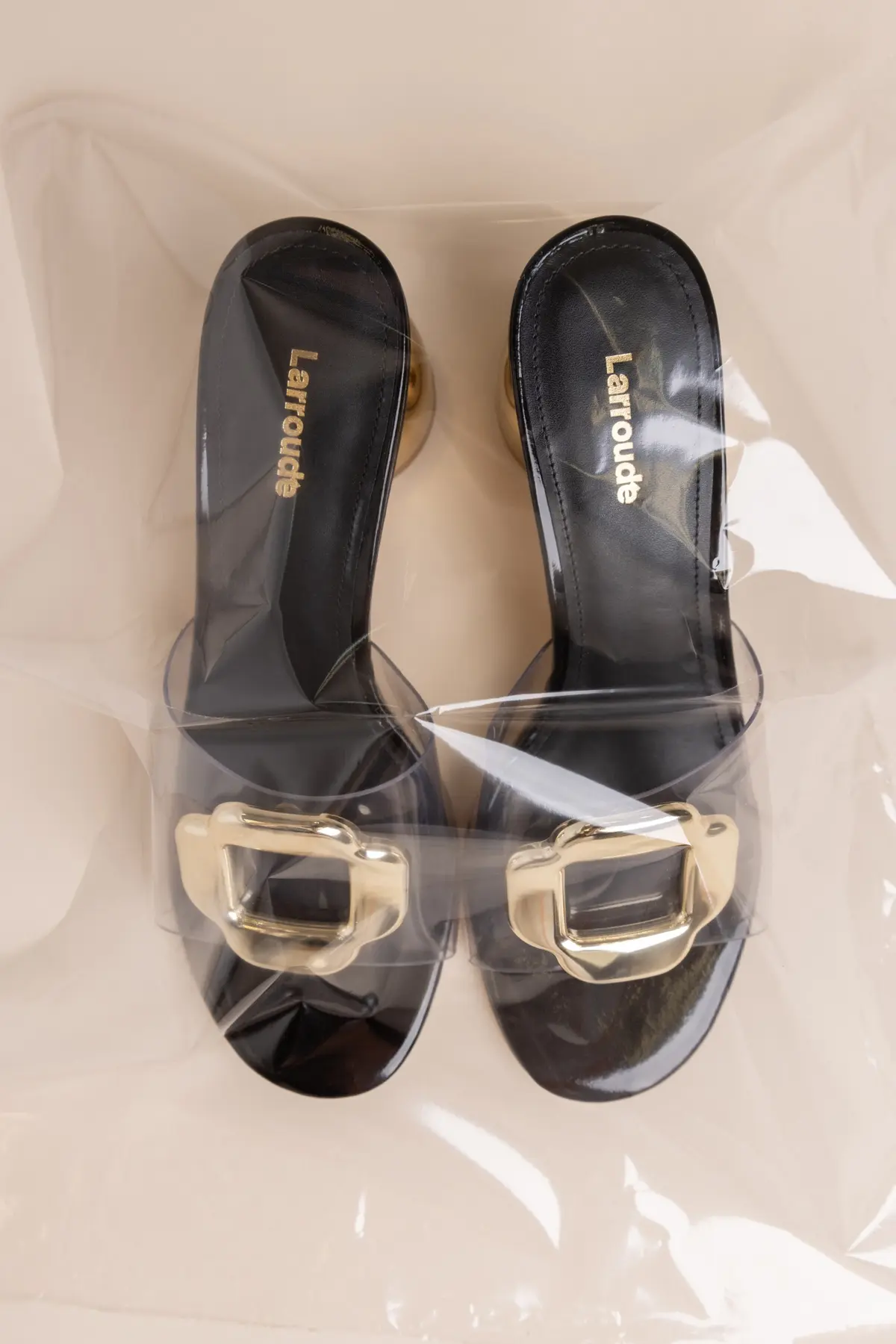 Mule Margherita Clear Couro Verniz Preto - Image 6