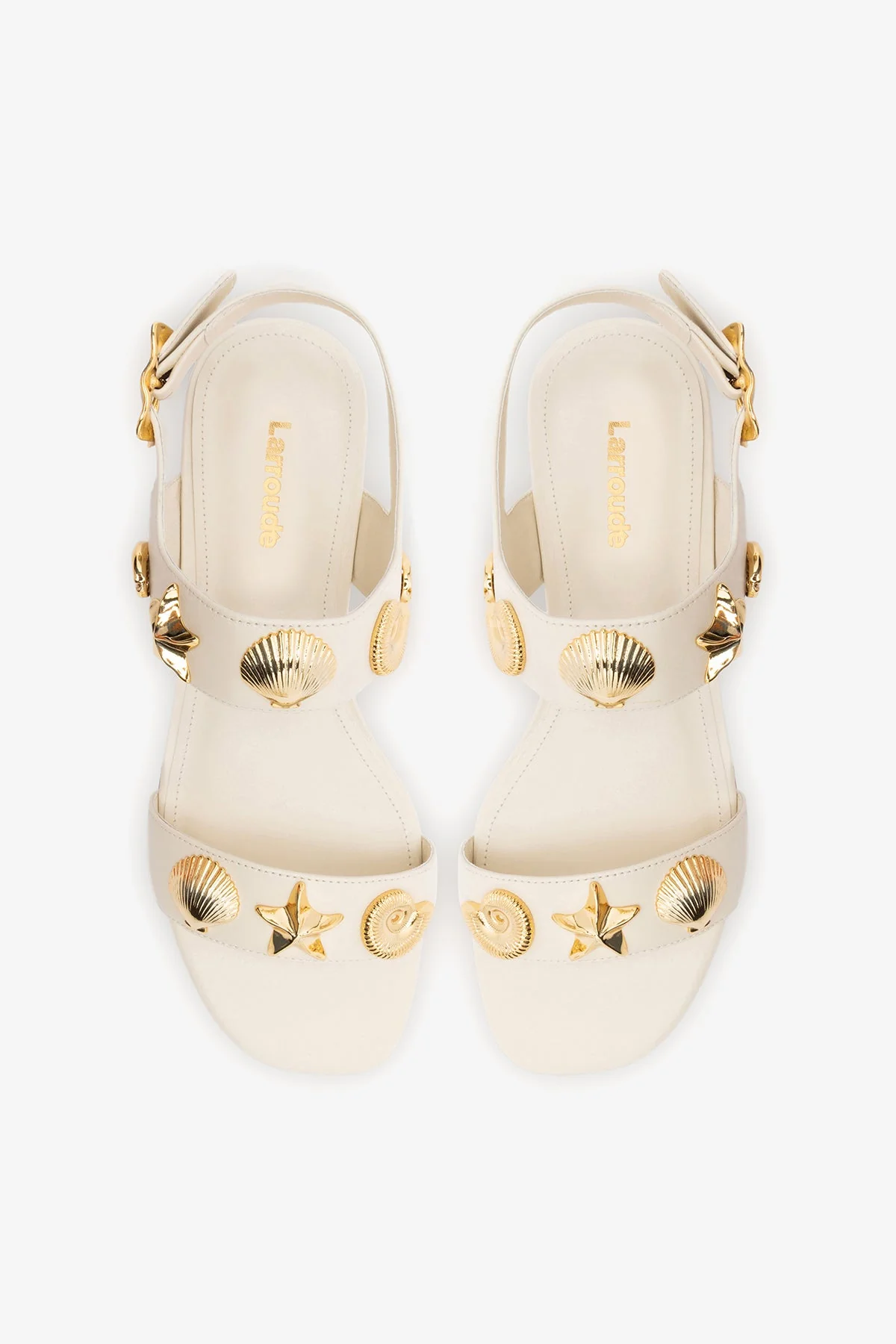 Sandália Flat Madison Couro Off White - Image 4