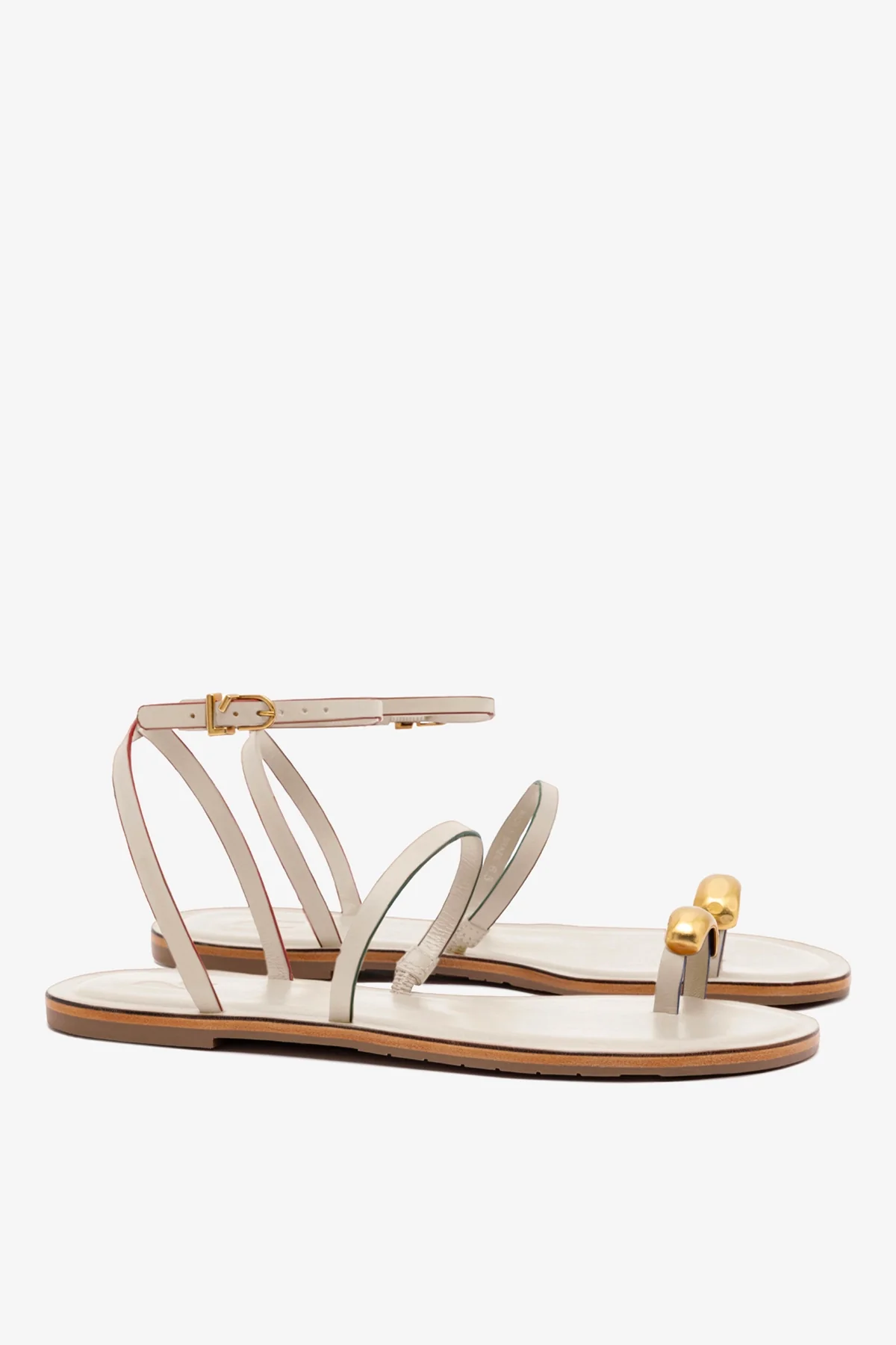 Flat Biarritz Couro Off White - Image 3