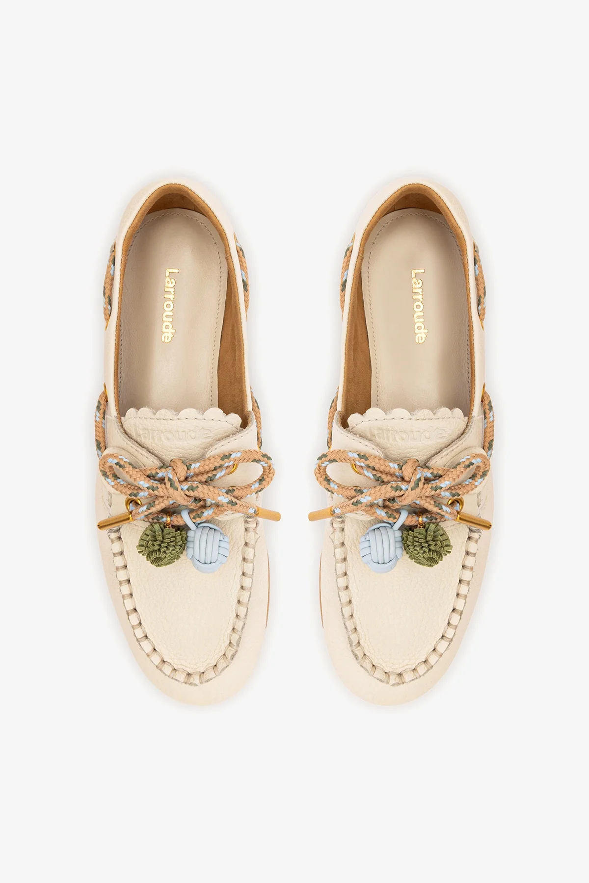 Mocassim Boat Shoe Cyprus Couro Off White - Image 7