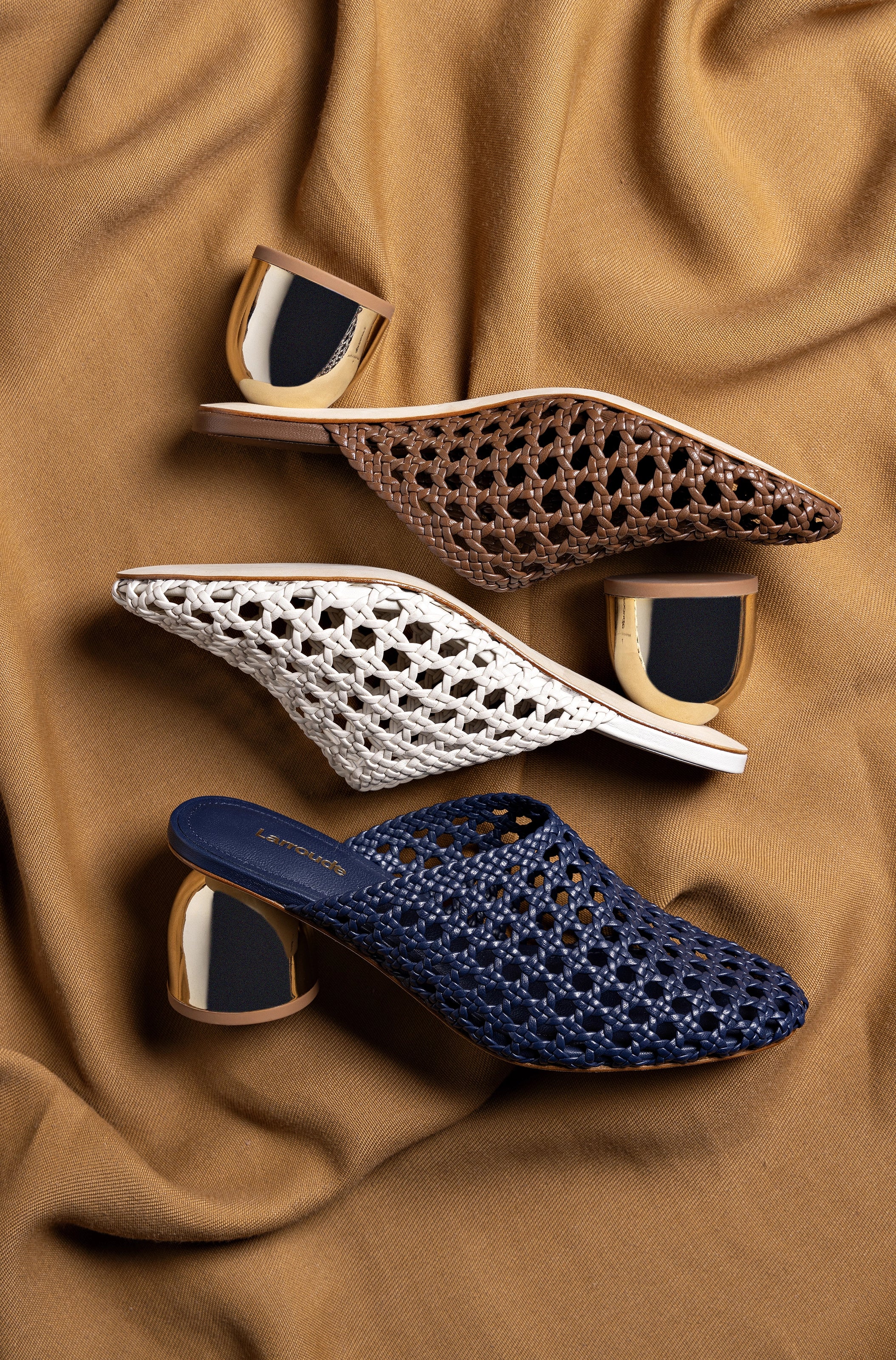 Mule Dew Drop Macramê Couro Off White - Image 6