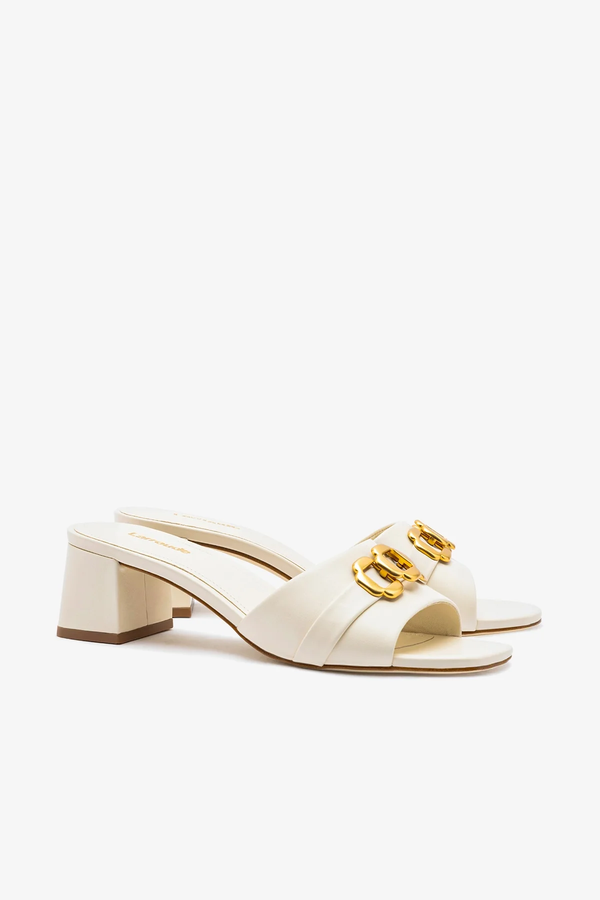 Mule Franca Couro Off White - Image 3