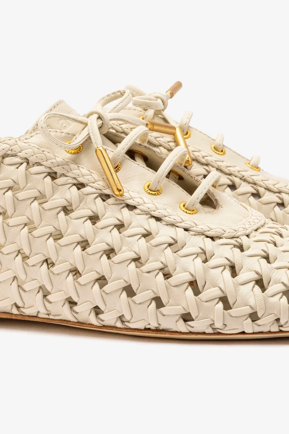 Tênis Liza Macramê Couro Off White - Image 4