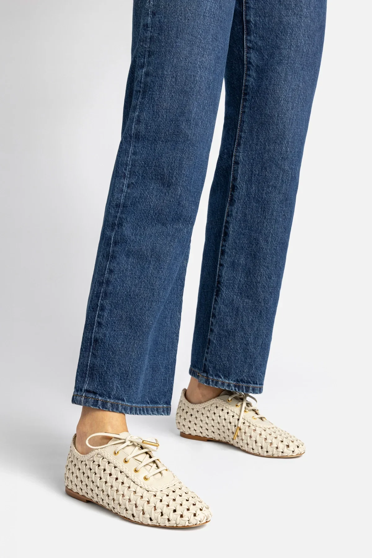 Tênis Liza Macramê Couro Off White - Image 6