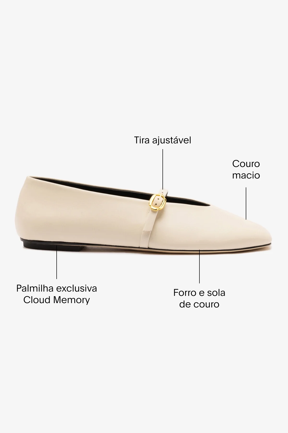 Sapatilha Misty Couro Off White - Image 5