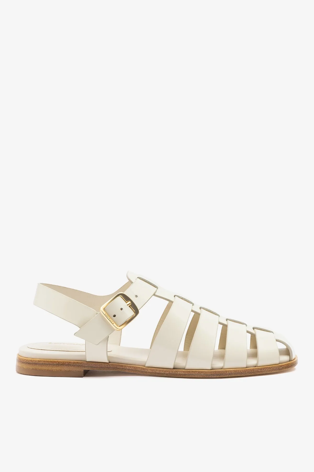 Sandália Flat Stevie Couro Off White