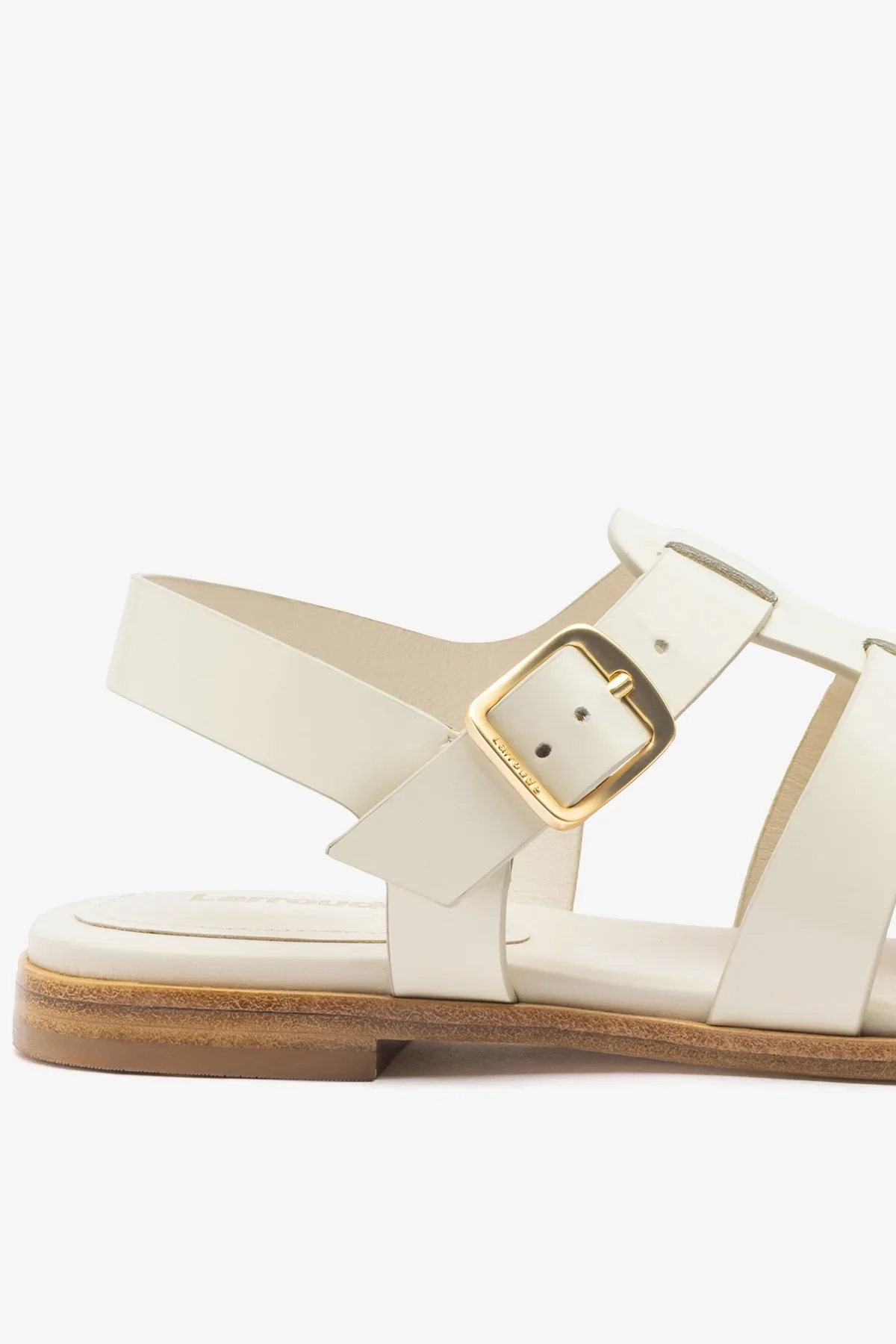 Sandália Flat Stevie Couro Off White - Image 4
