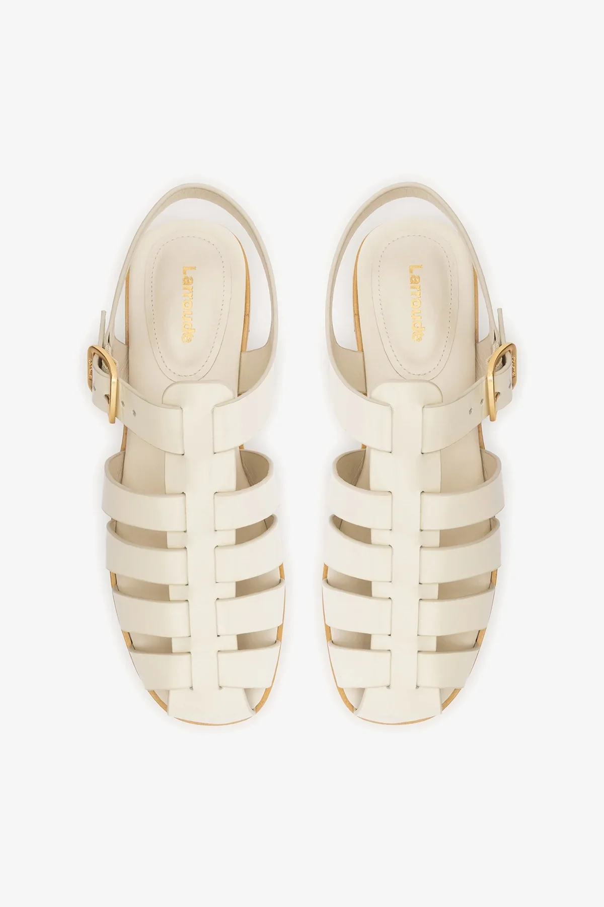 Sandália Flat Stevie Couro Off White - Image 5